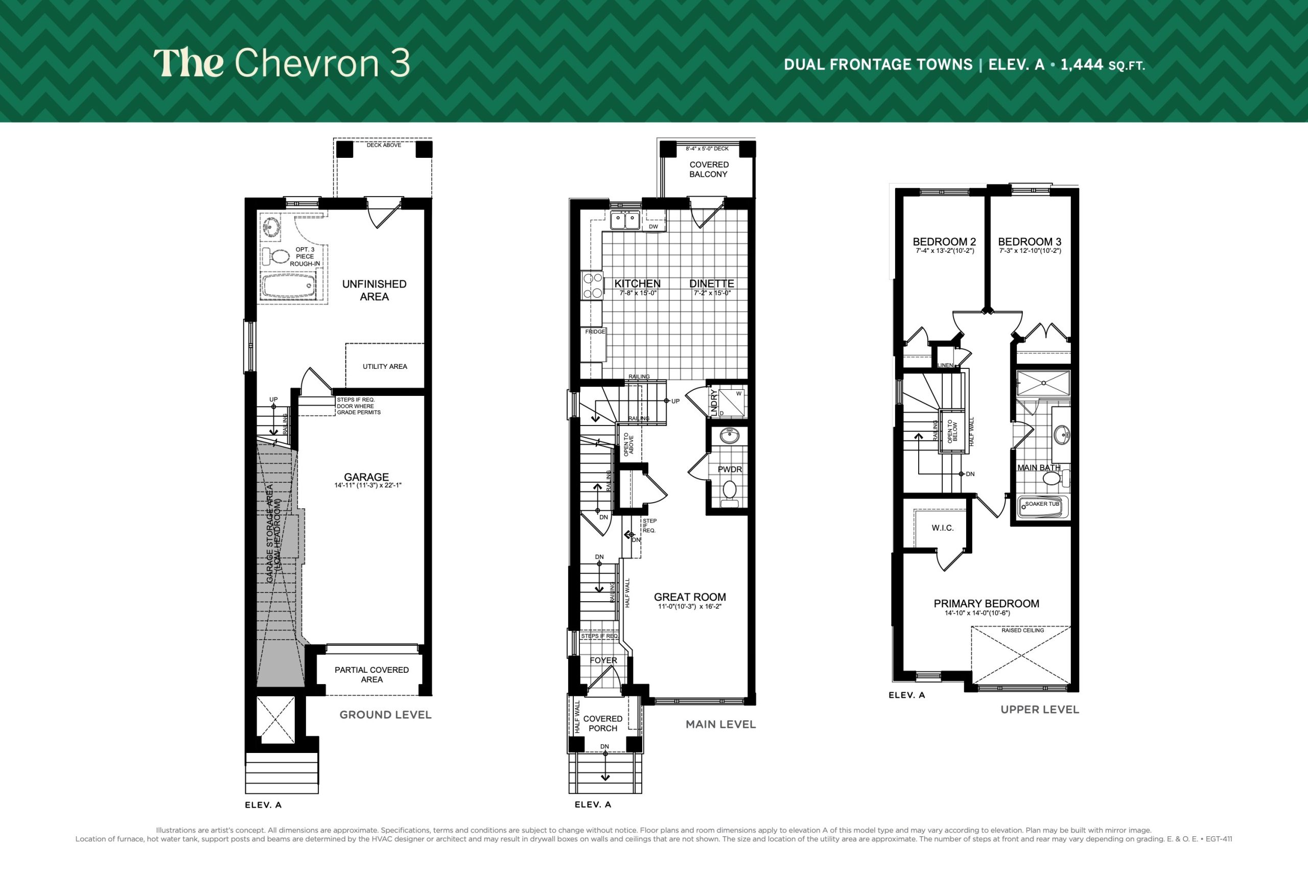 The Chevron 3 floor plan