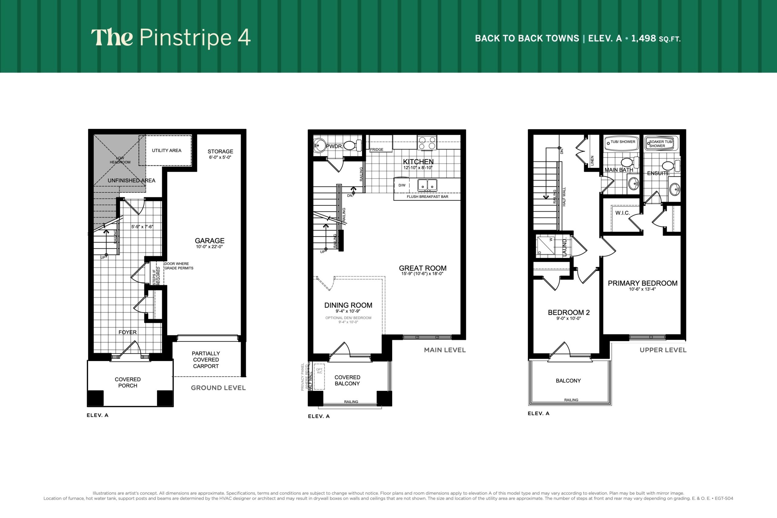 The Pinstripe 4 floor plan