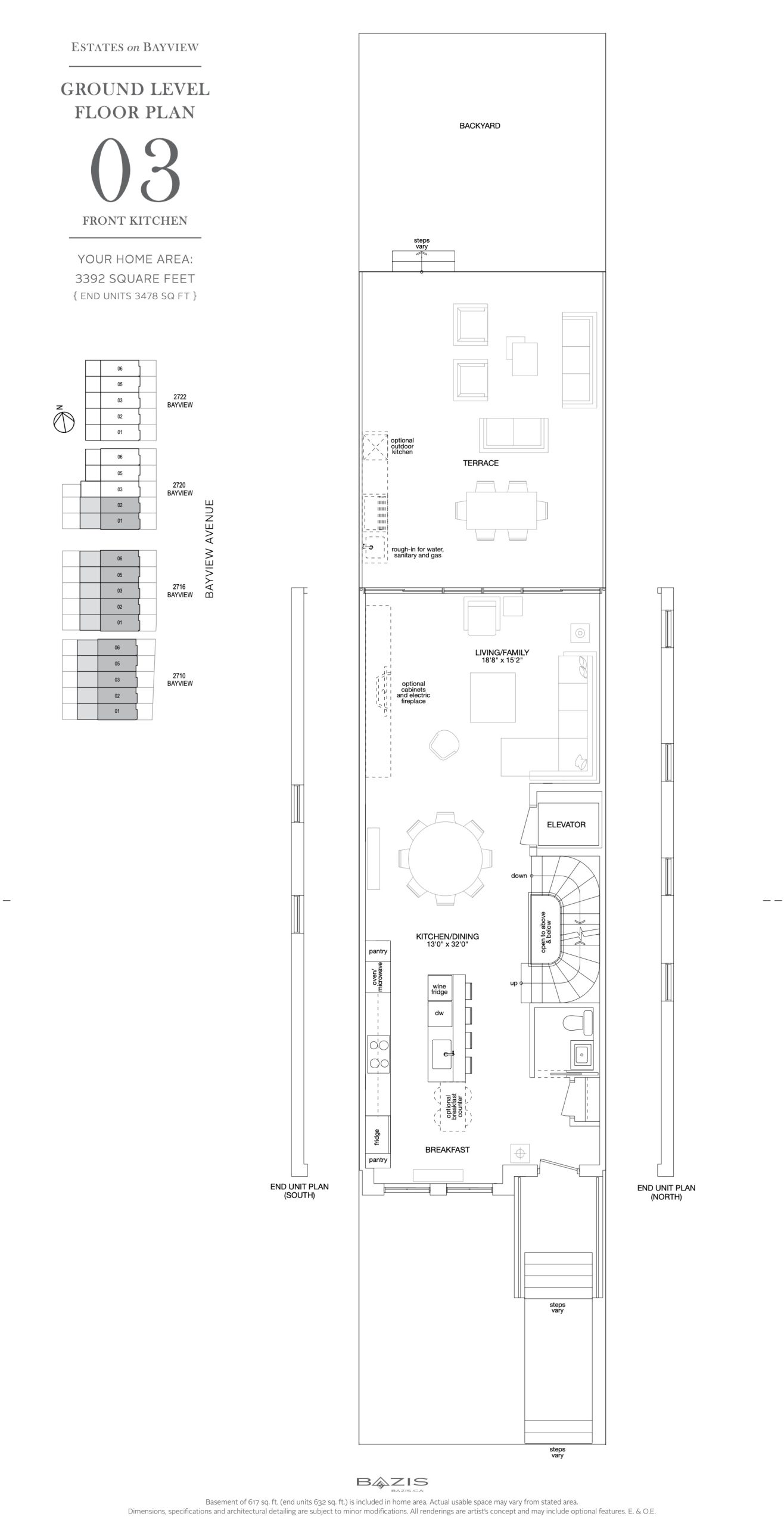 Estates on Bayview beds baths Studio floor plan