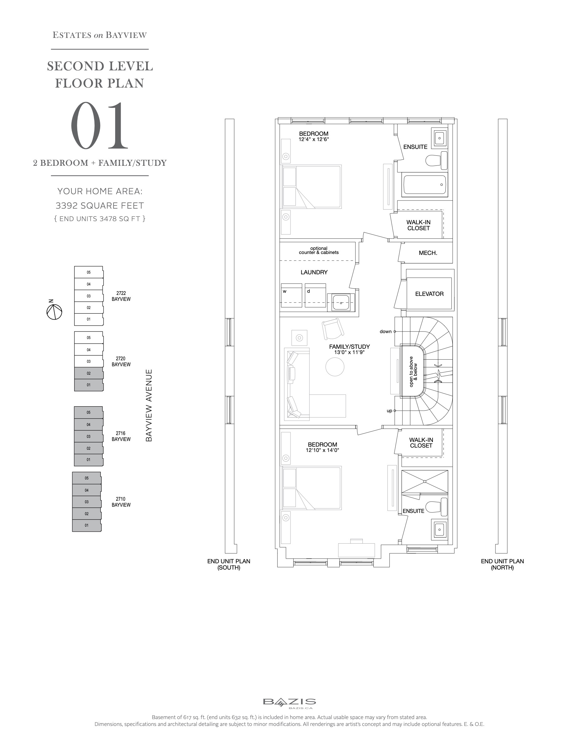 Estates on Bayview beds baths Studio floor plan