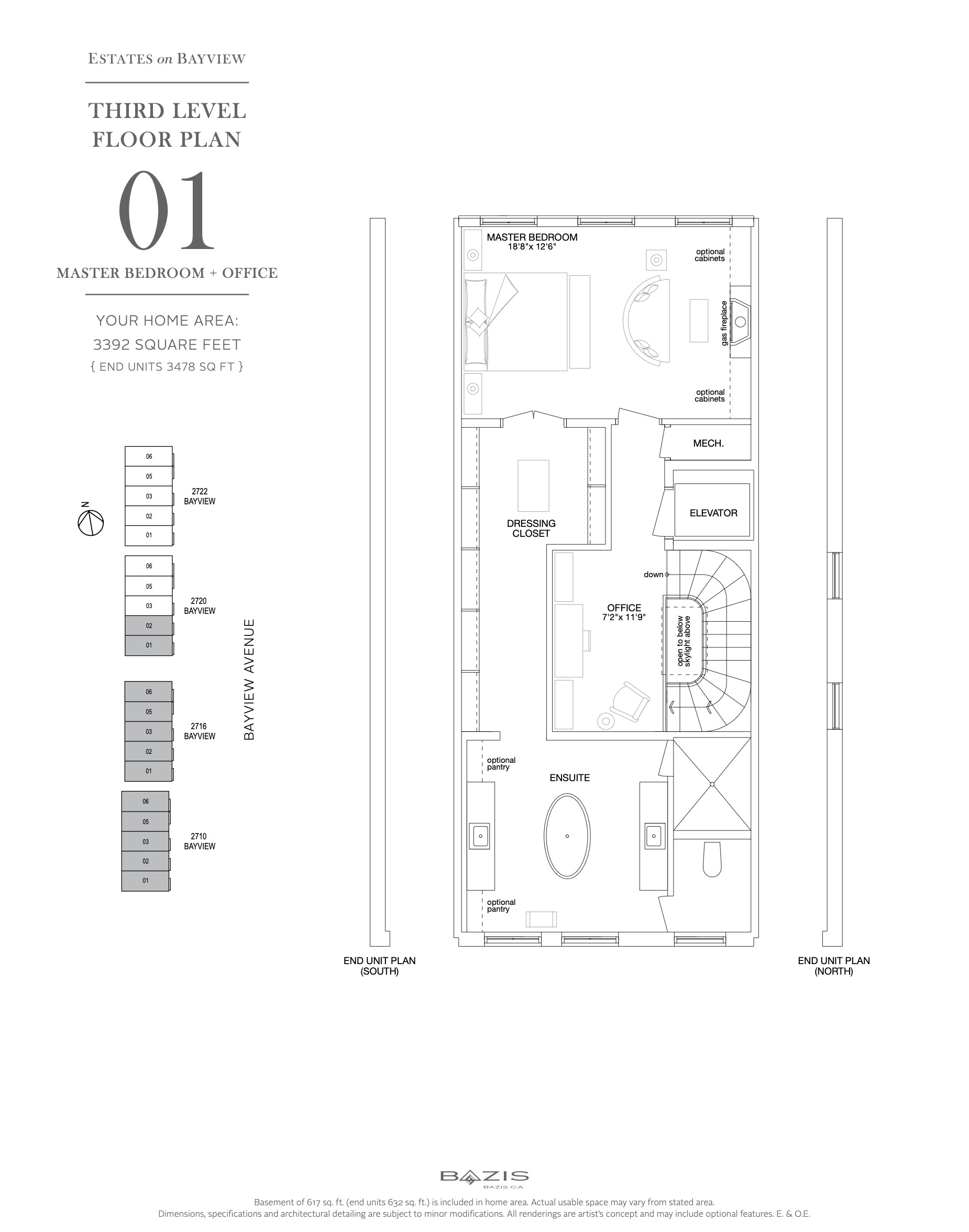 Estates on Bayview beds baths Studio floor plan