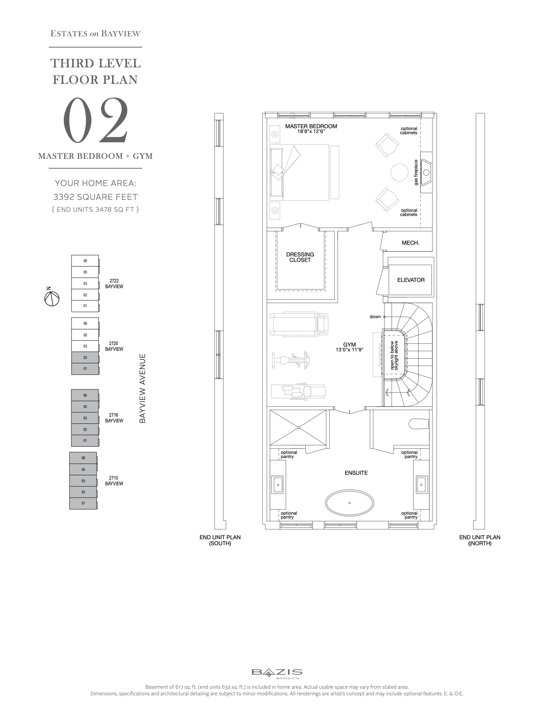 Estates on Bayview beds baths Studio floor plan
