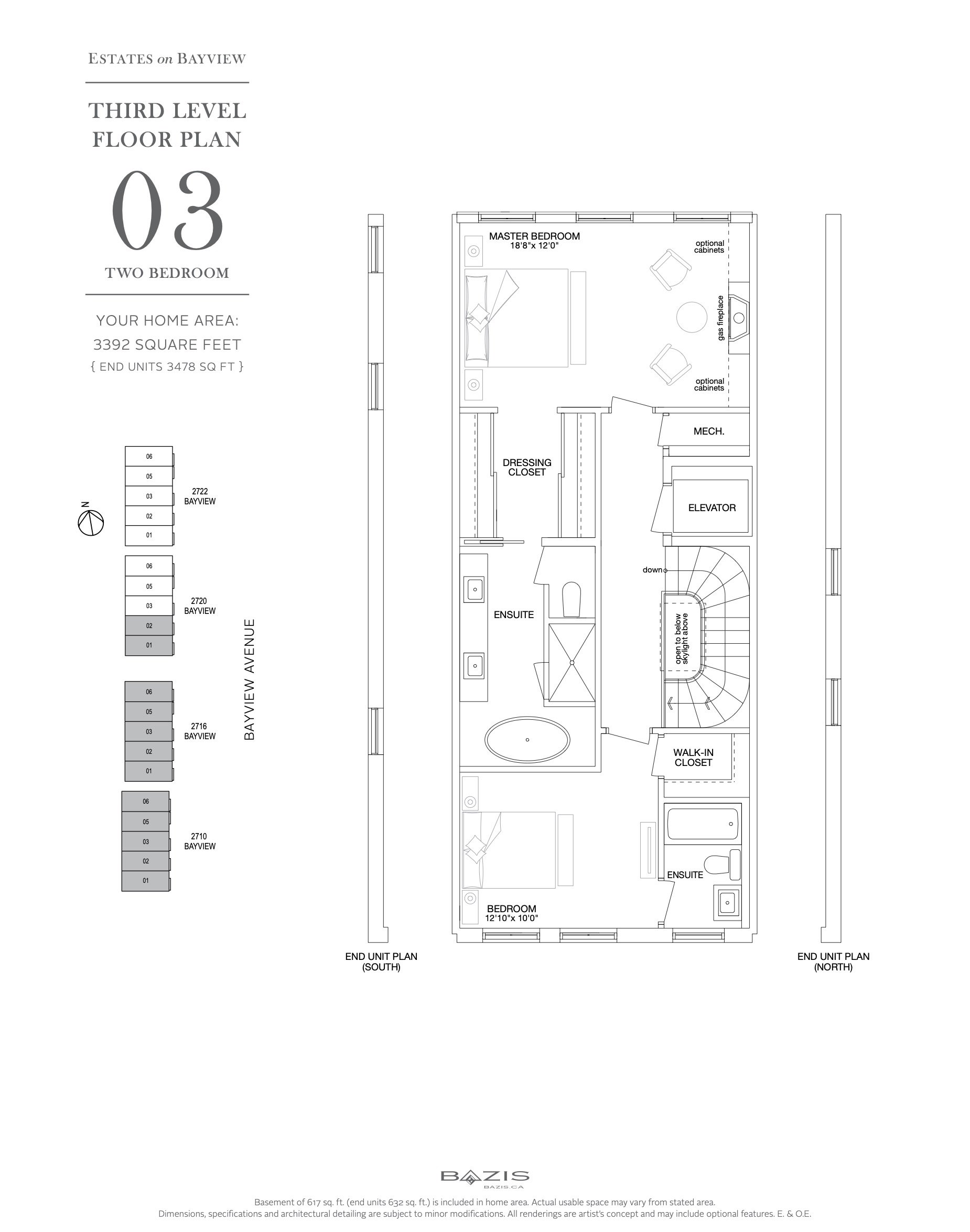 Estates on Bayview beds baths Studio floor plan