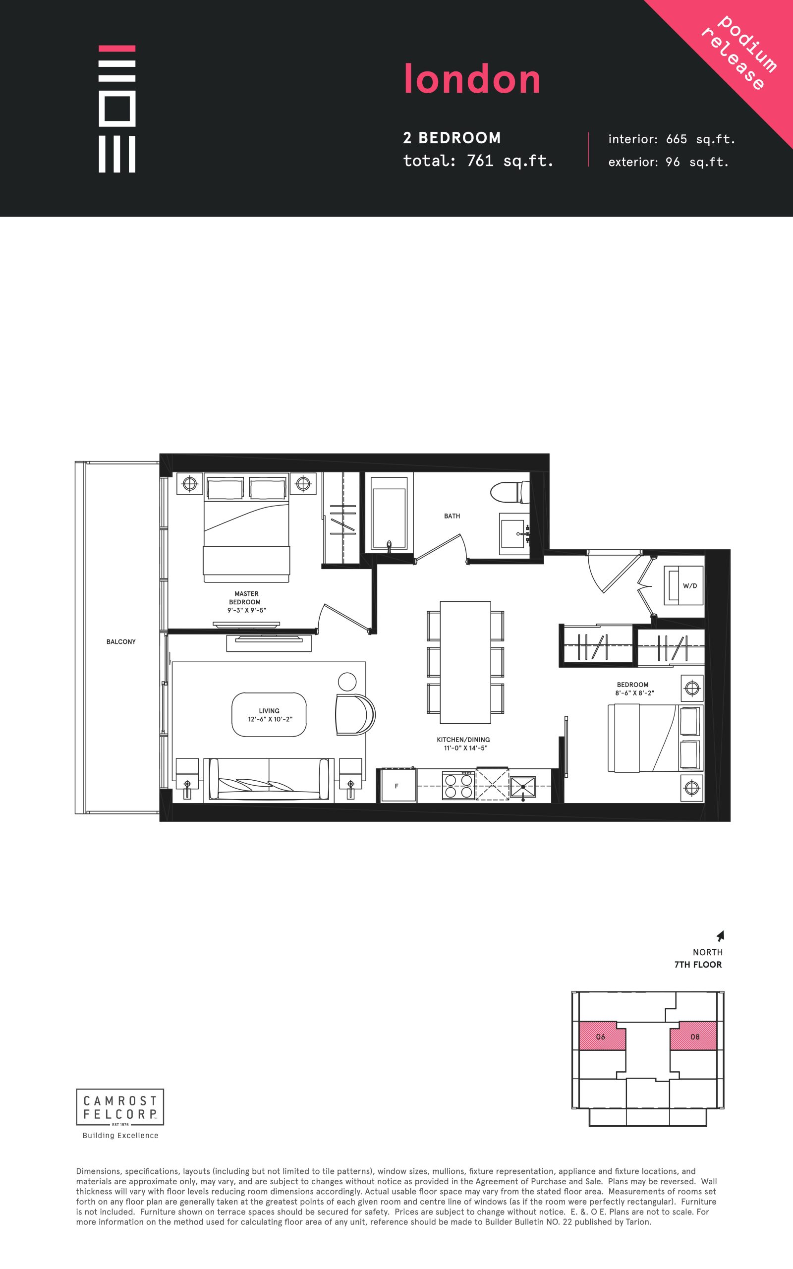 London - Podium floor plan
