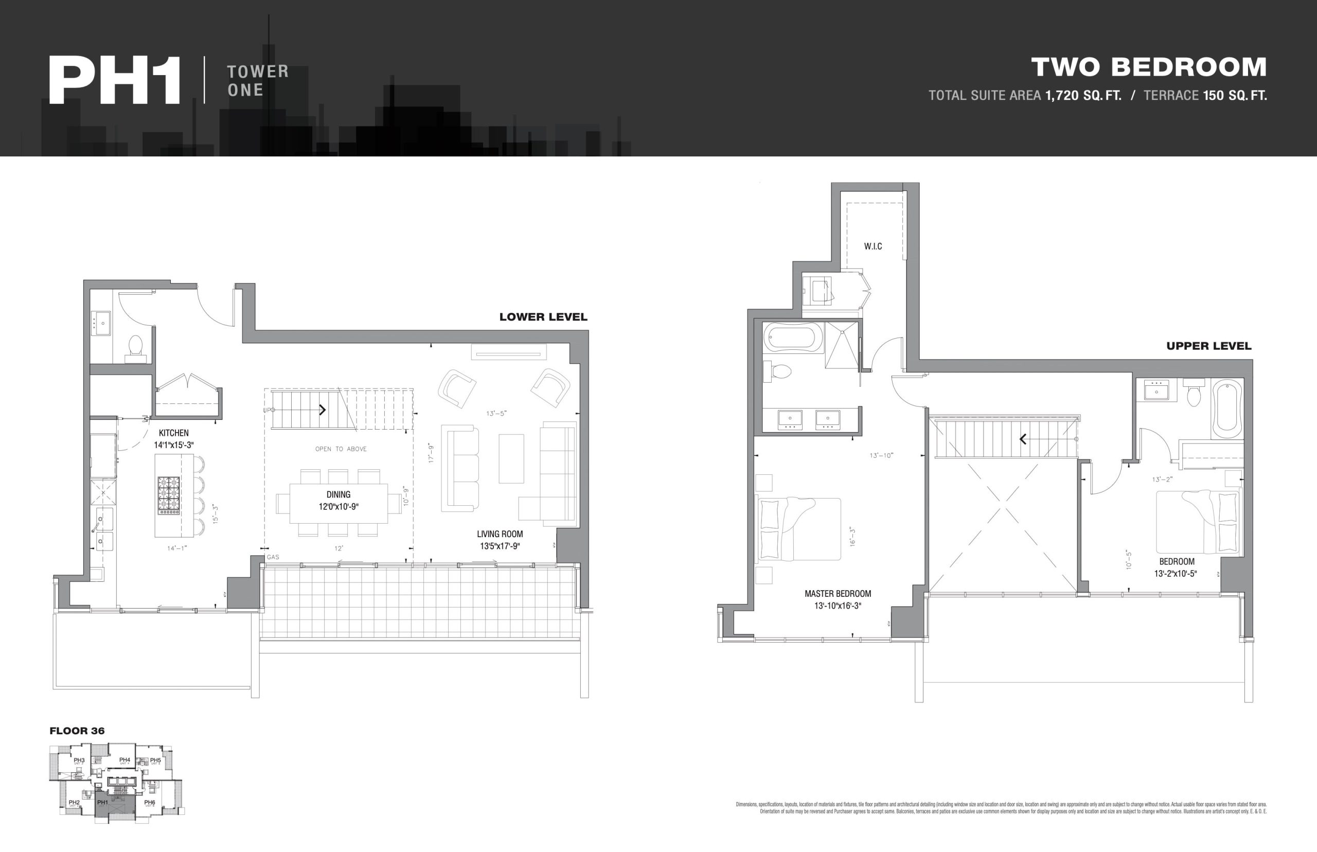 PH1 (Tower 1) floor plan