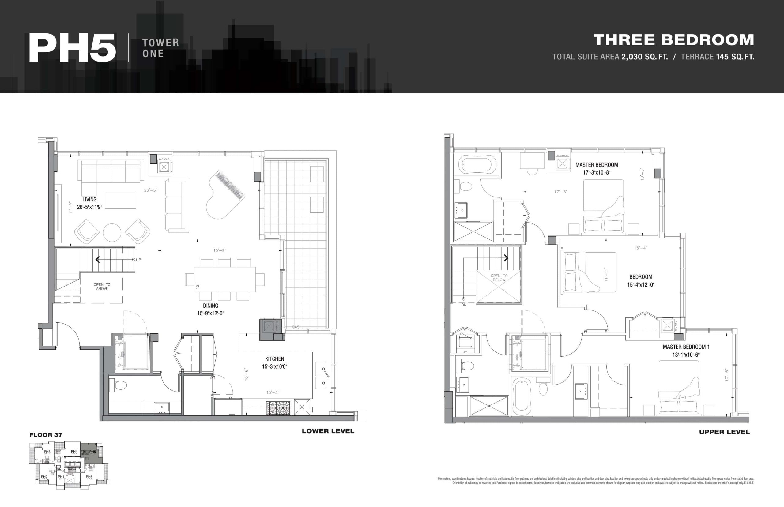 PH5 (Tower 1) floor plan