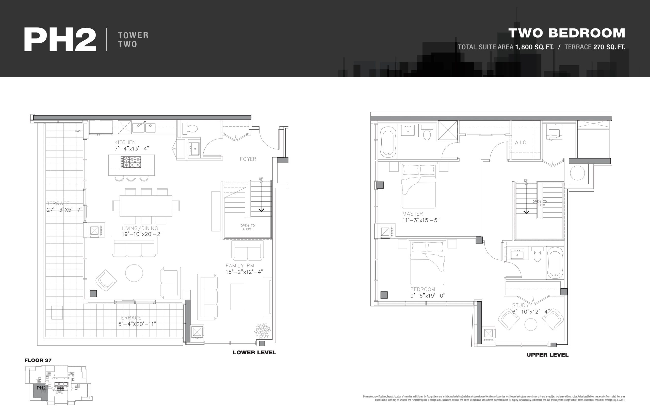 PH2 (Tower 2) floor plan