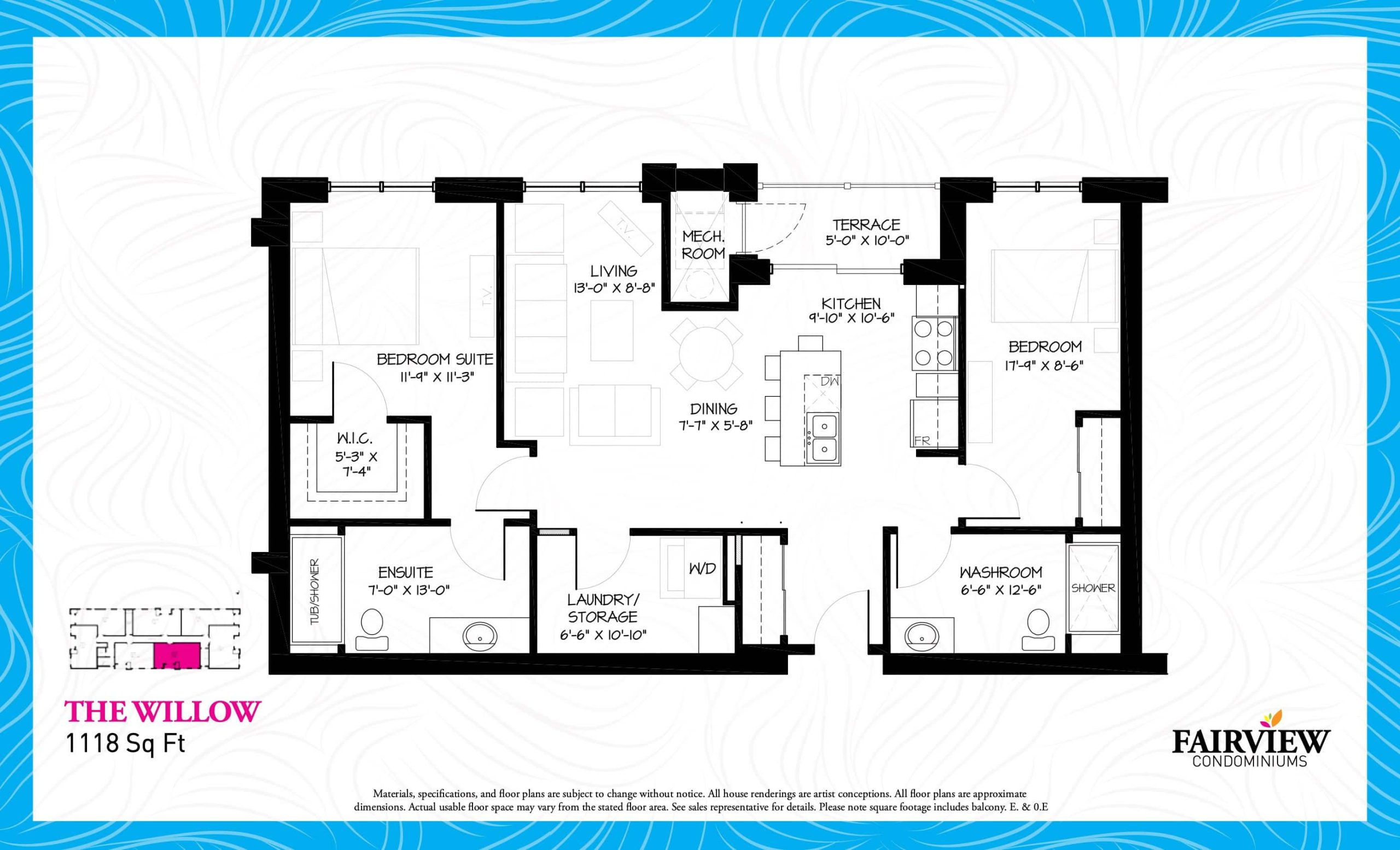 The Willow floor plan