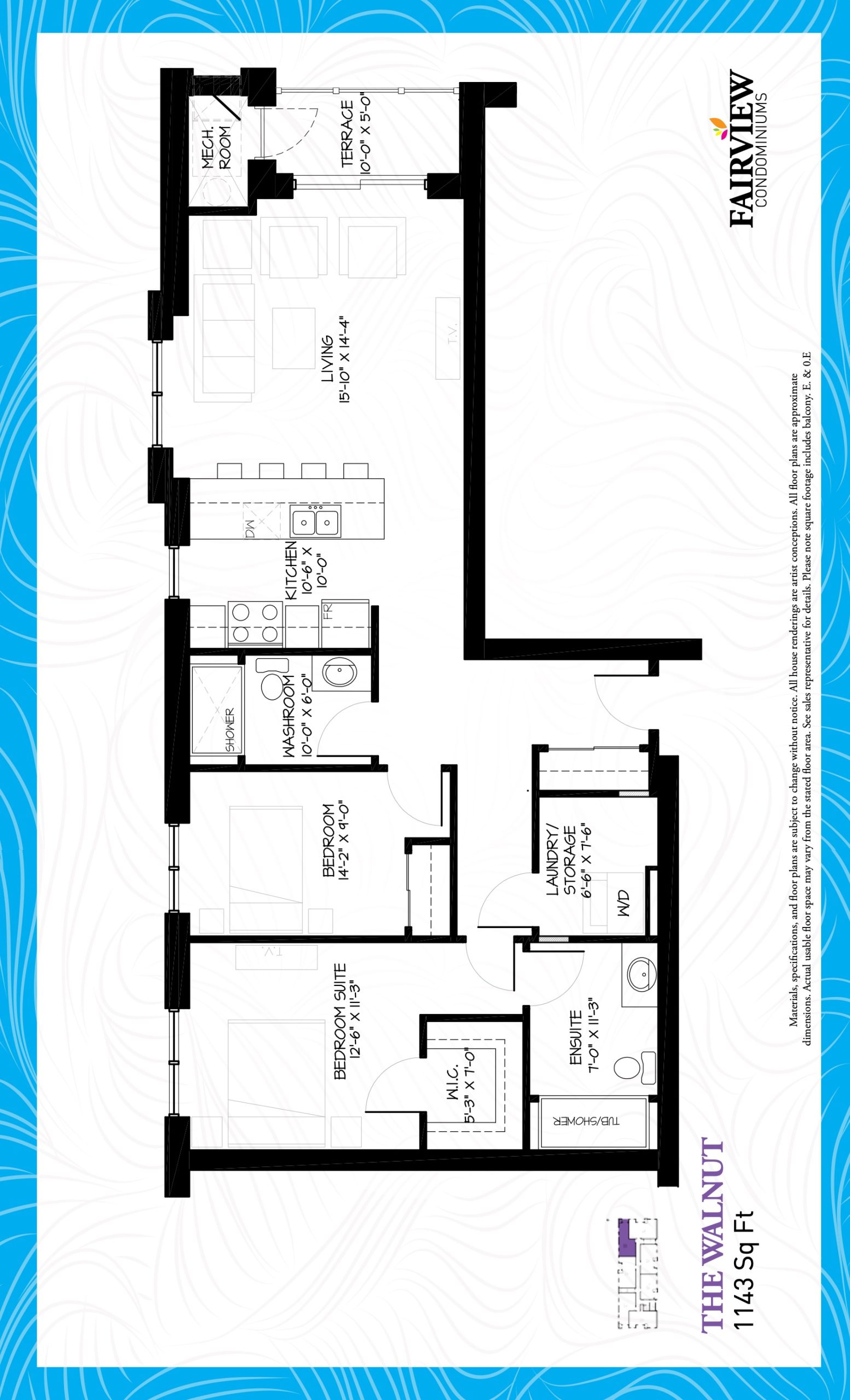The Walnut floor plan