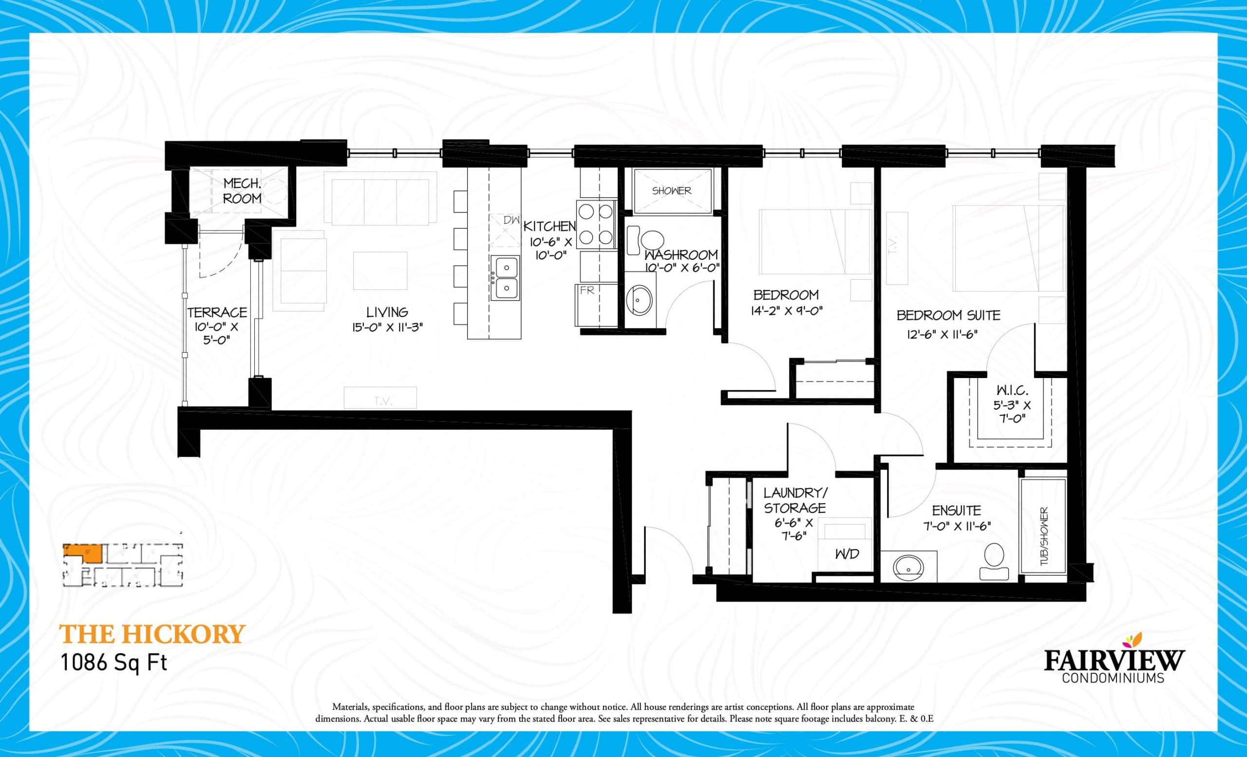 The Hickory floor plan