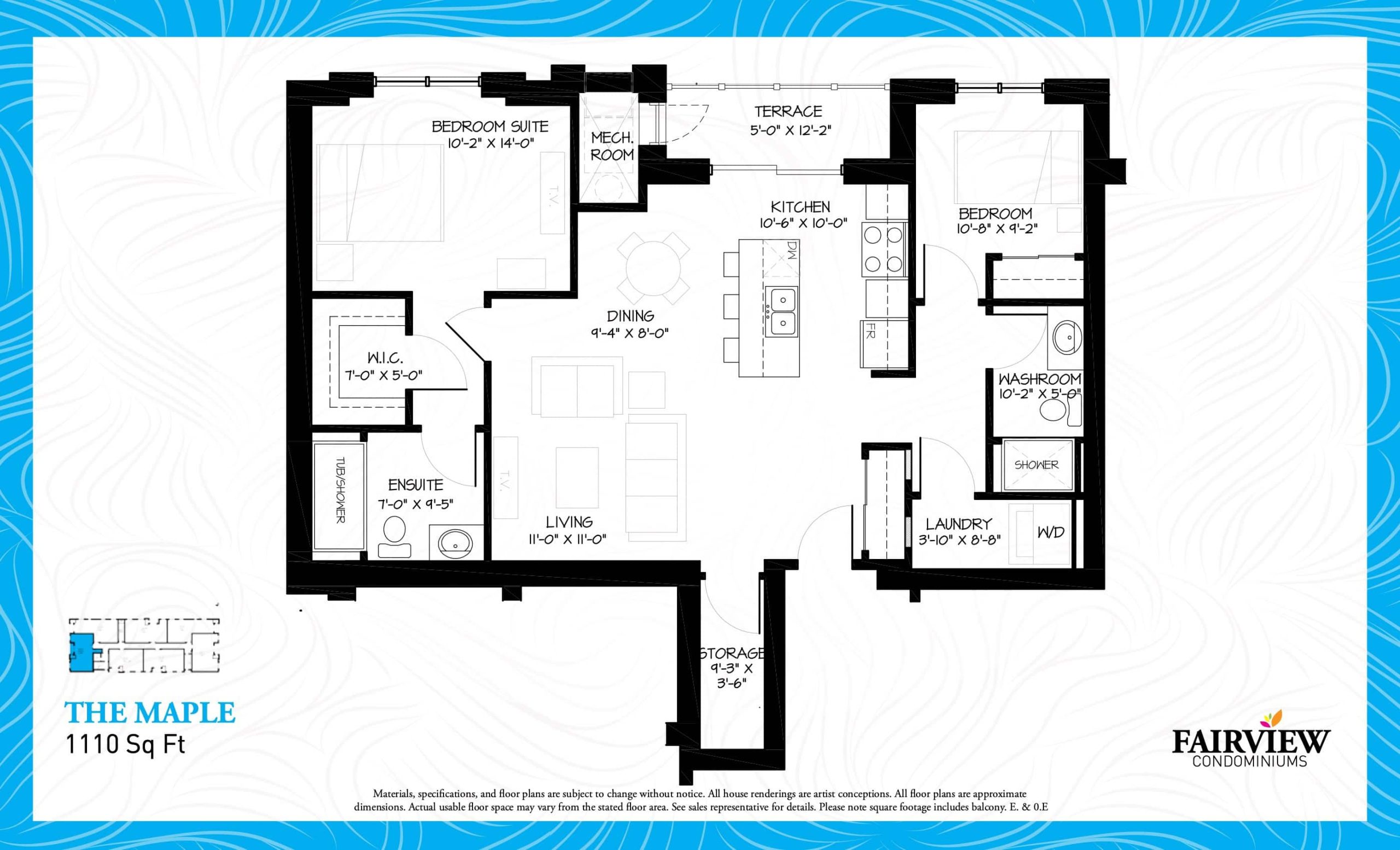 The Maple floor plan