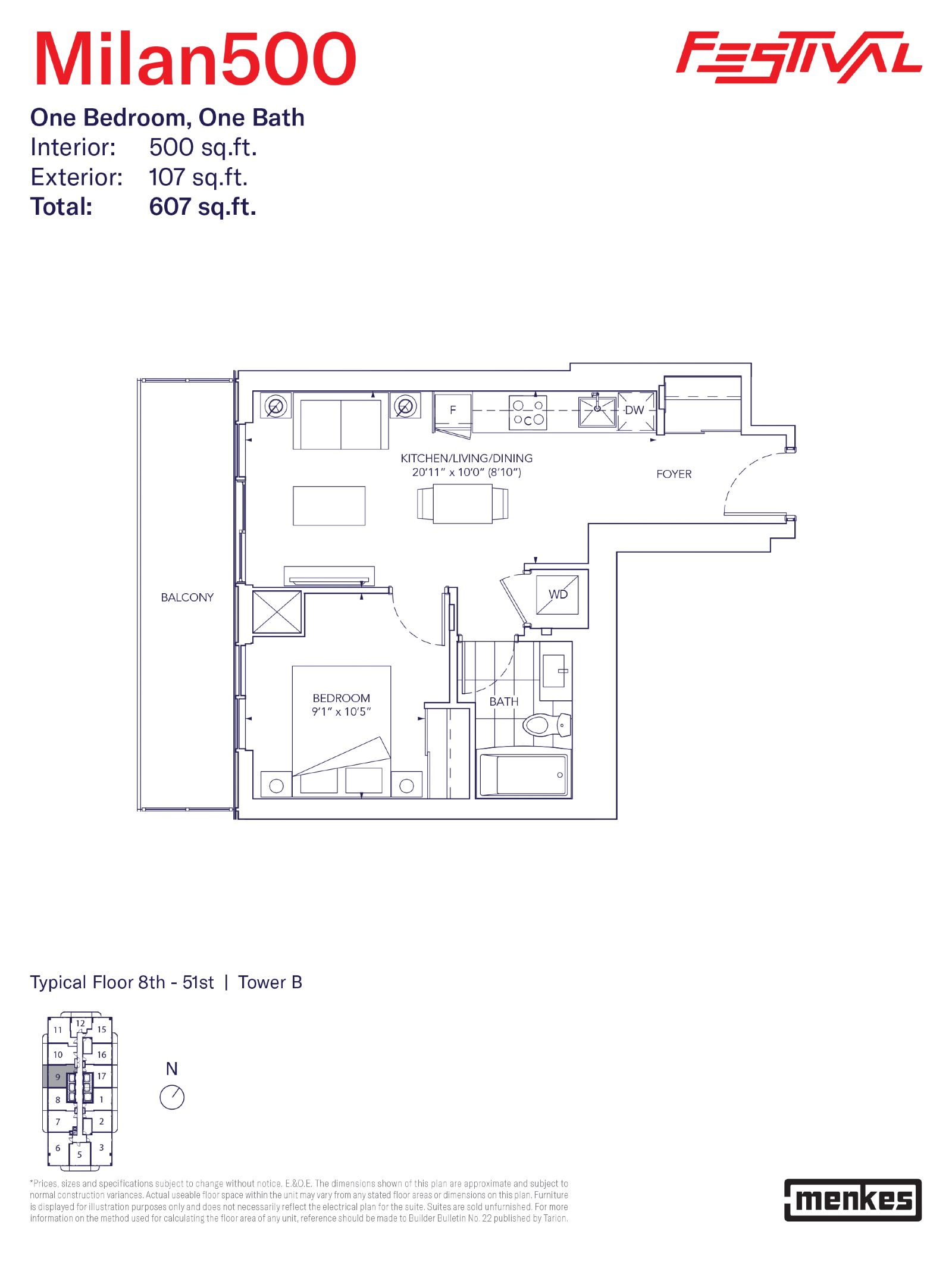Milan 500 floor plan