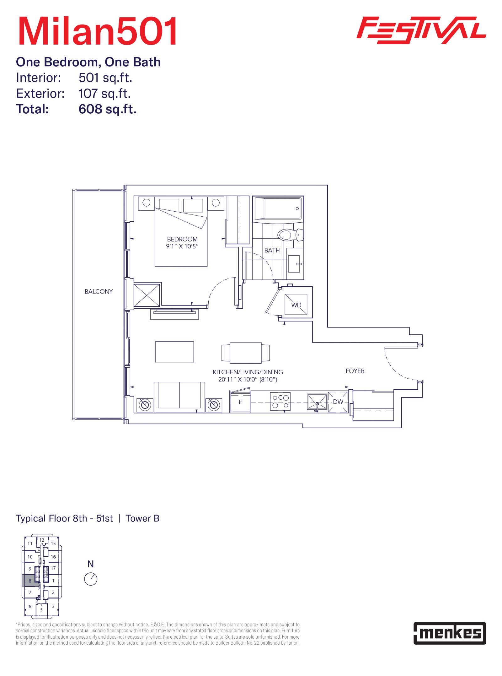 Milan 501 floor plan