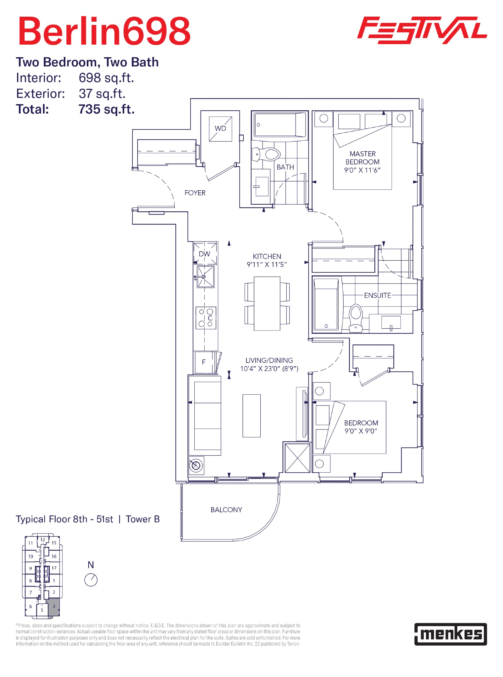 Berlin 698 floor plan