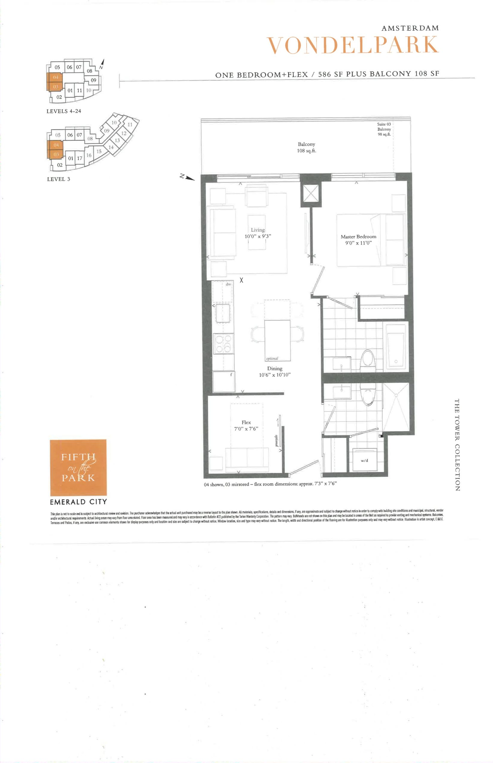 Amsterdam Vondelpark floor plan