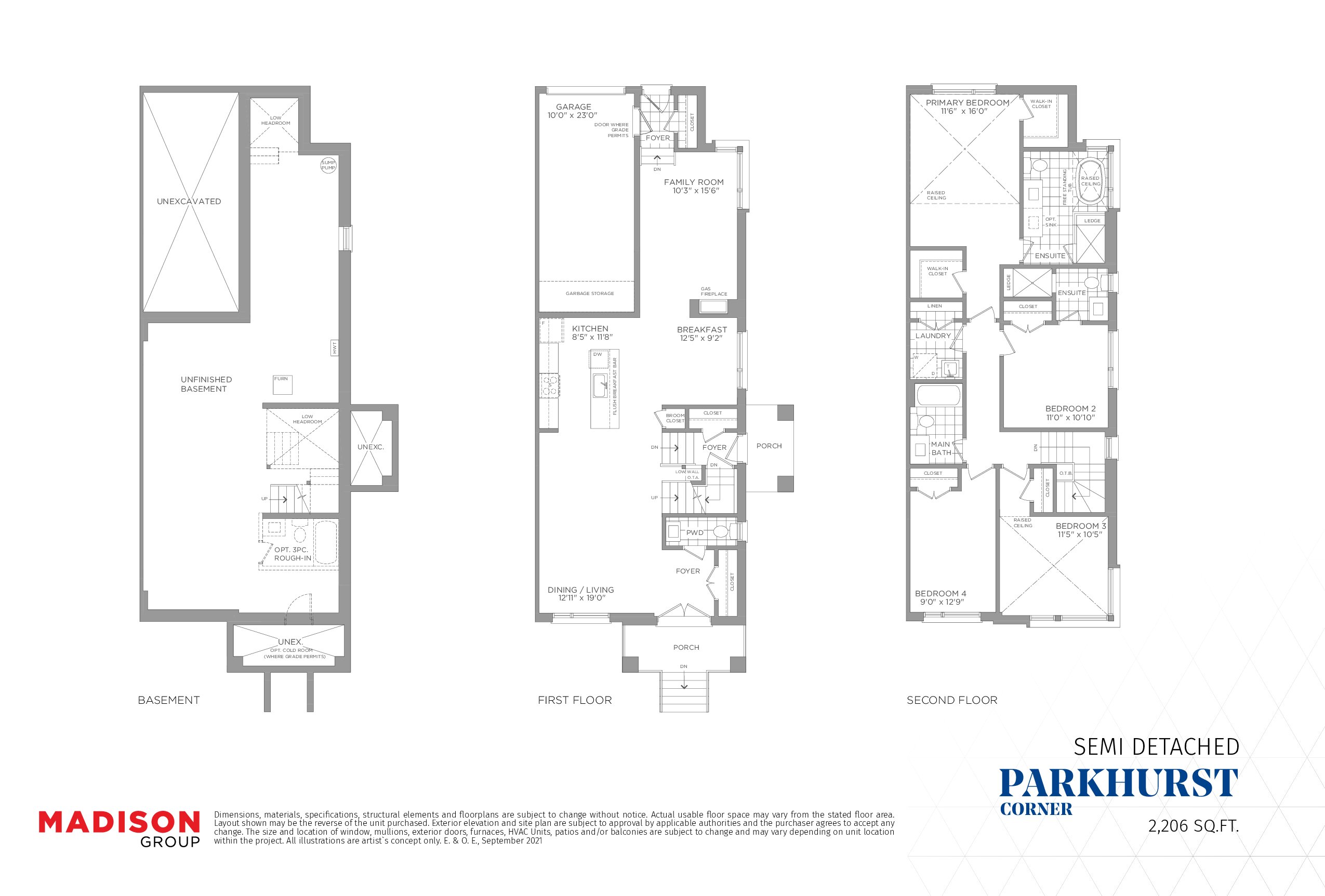 Parkhurst Corner floor plan