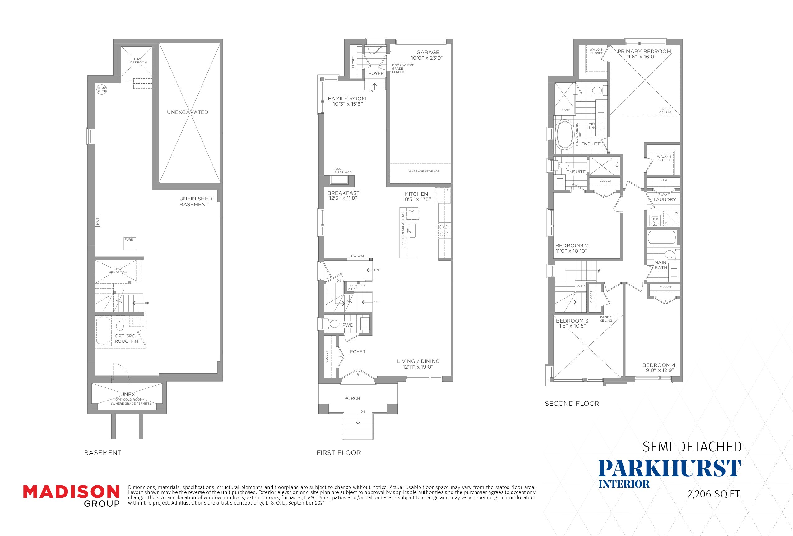 Parkhurst Interior floor plan