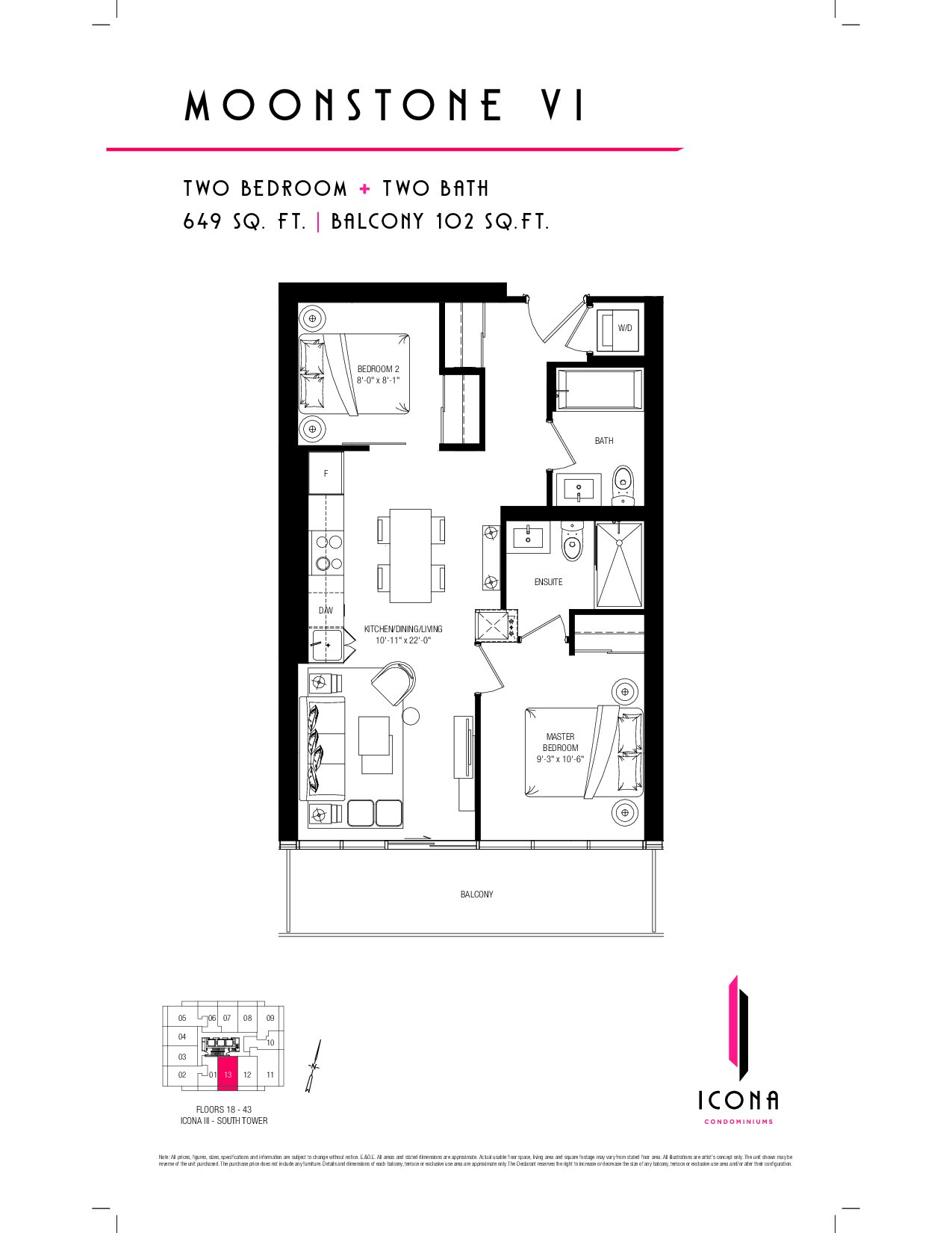 Moonstone VI floor plan