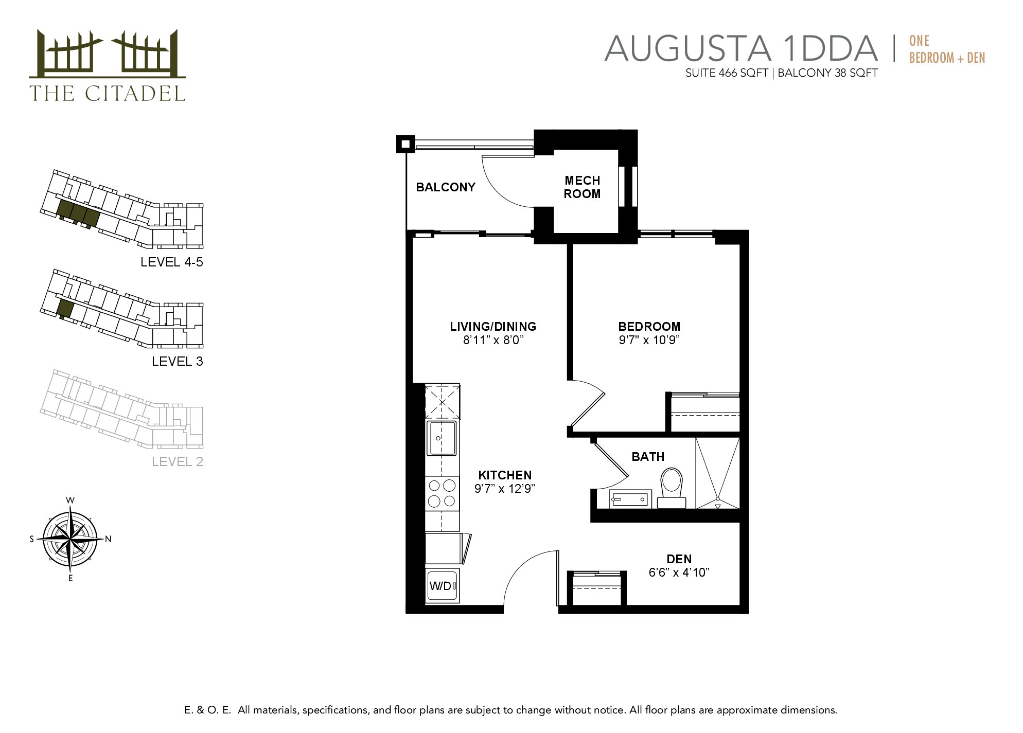 Augusta 1DDA floor plan