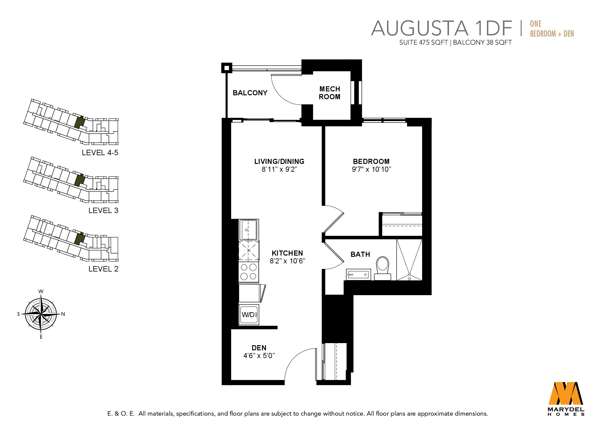 Augusta 1DF floor plan