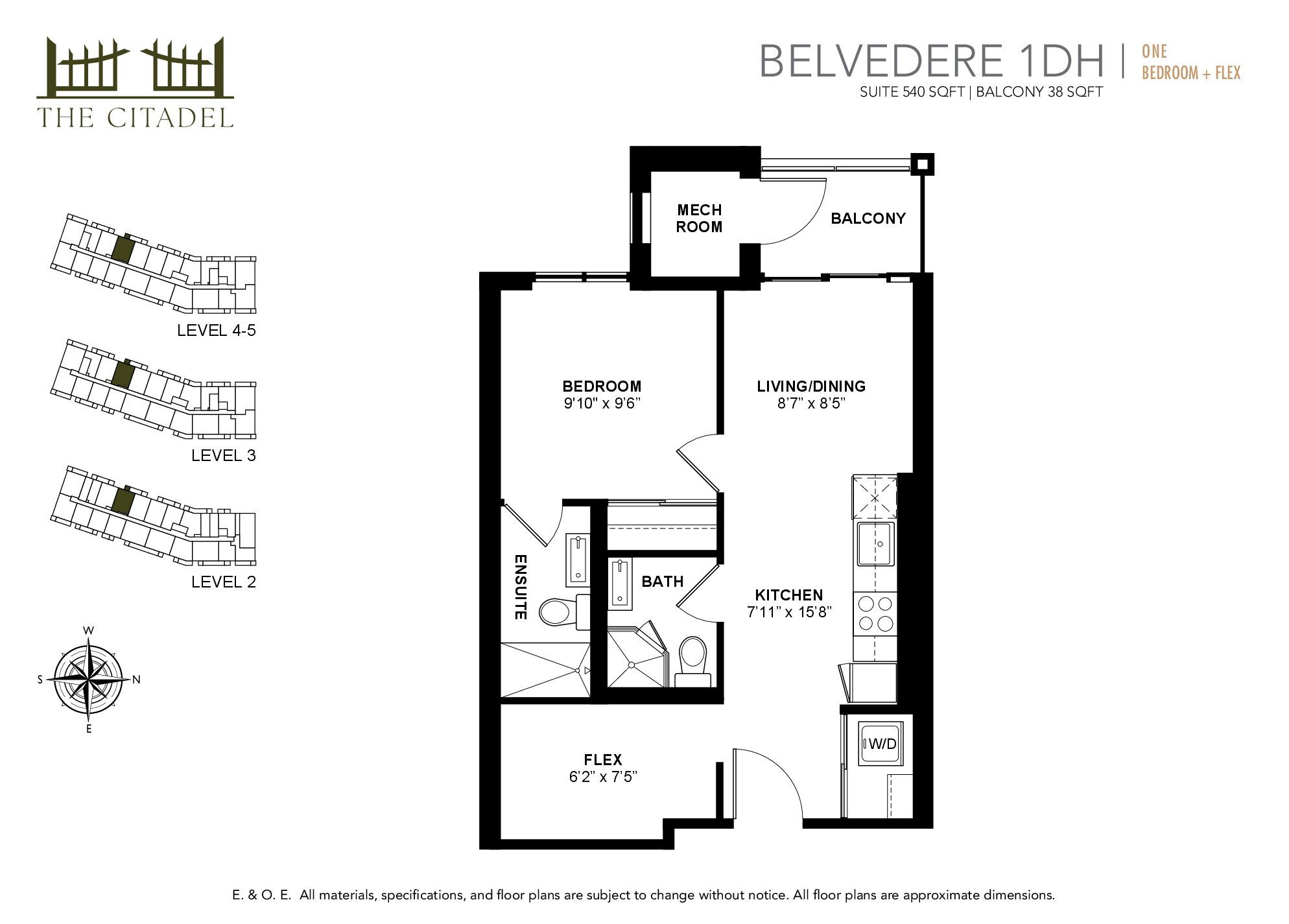 Belvedere 1DH floor plan
