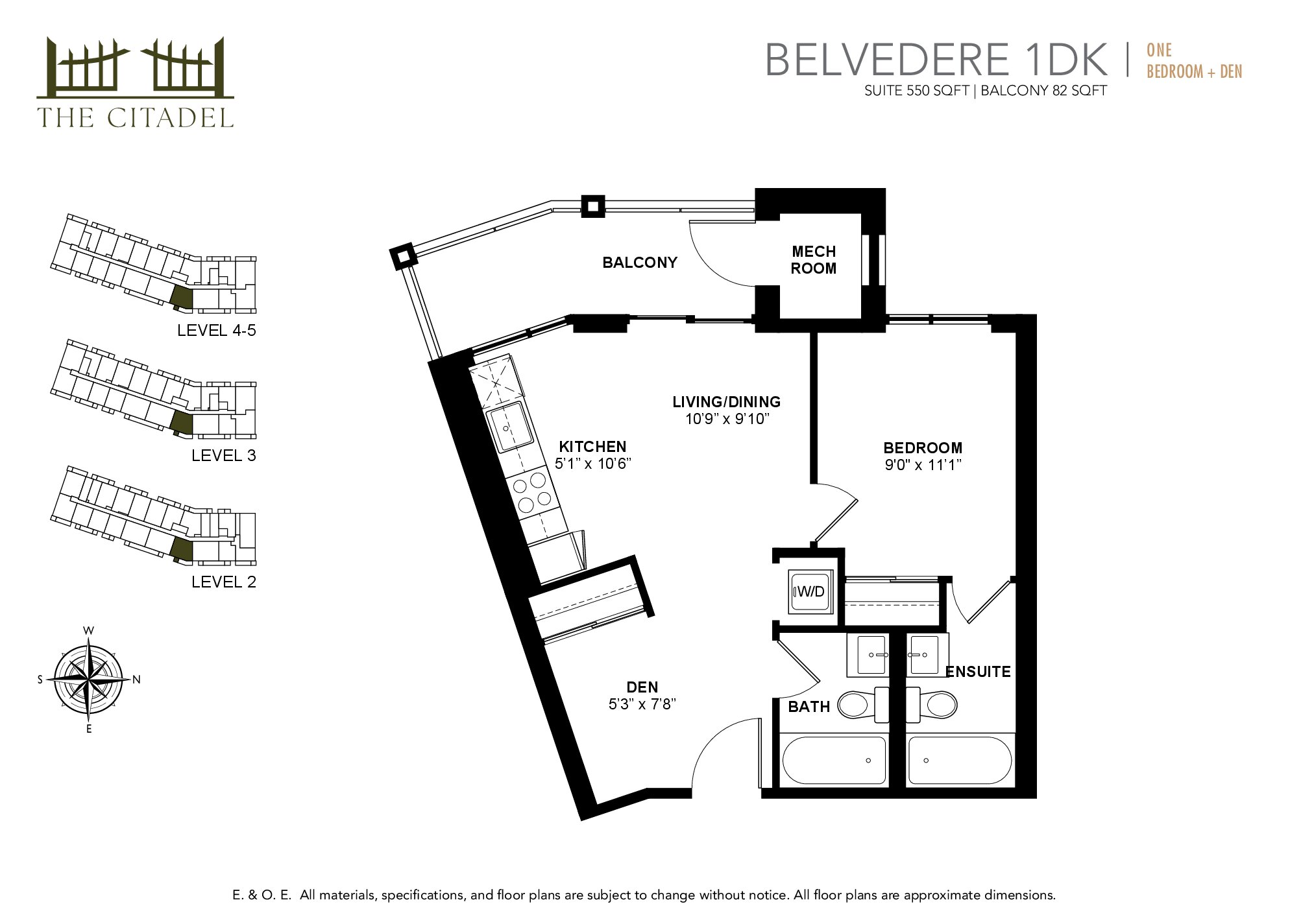 Belvedere 1DK floor plan