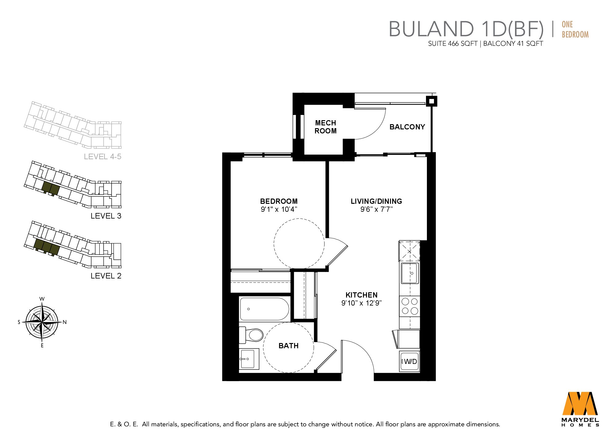 Buland 1D (BF) floor plan