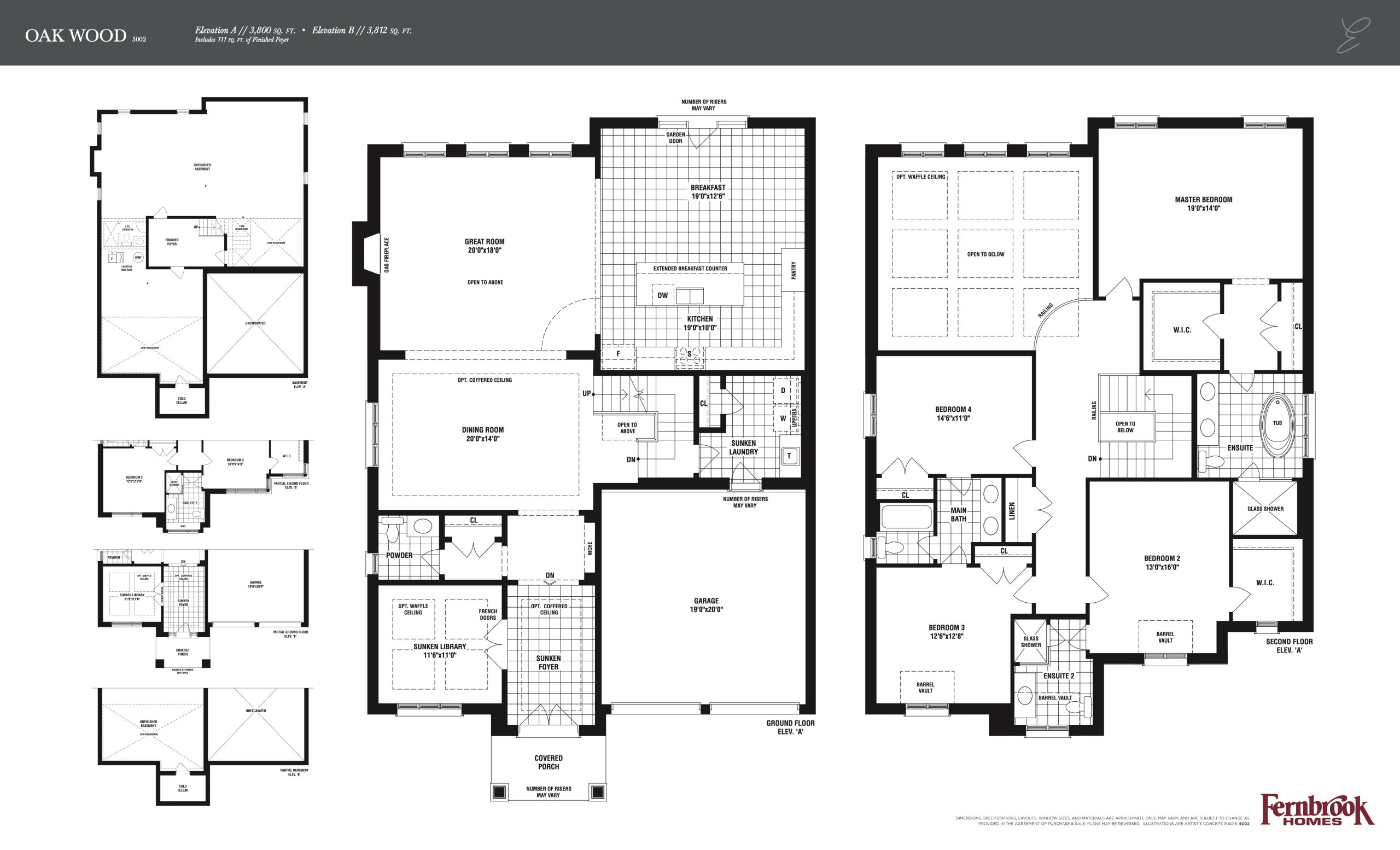 Oak Wood floor plan