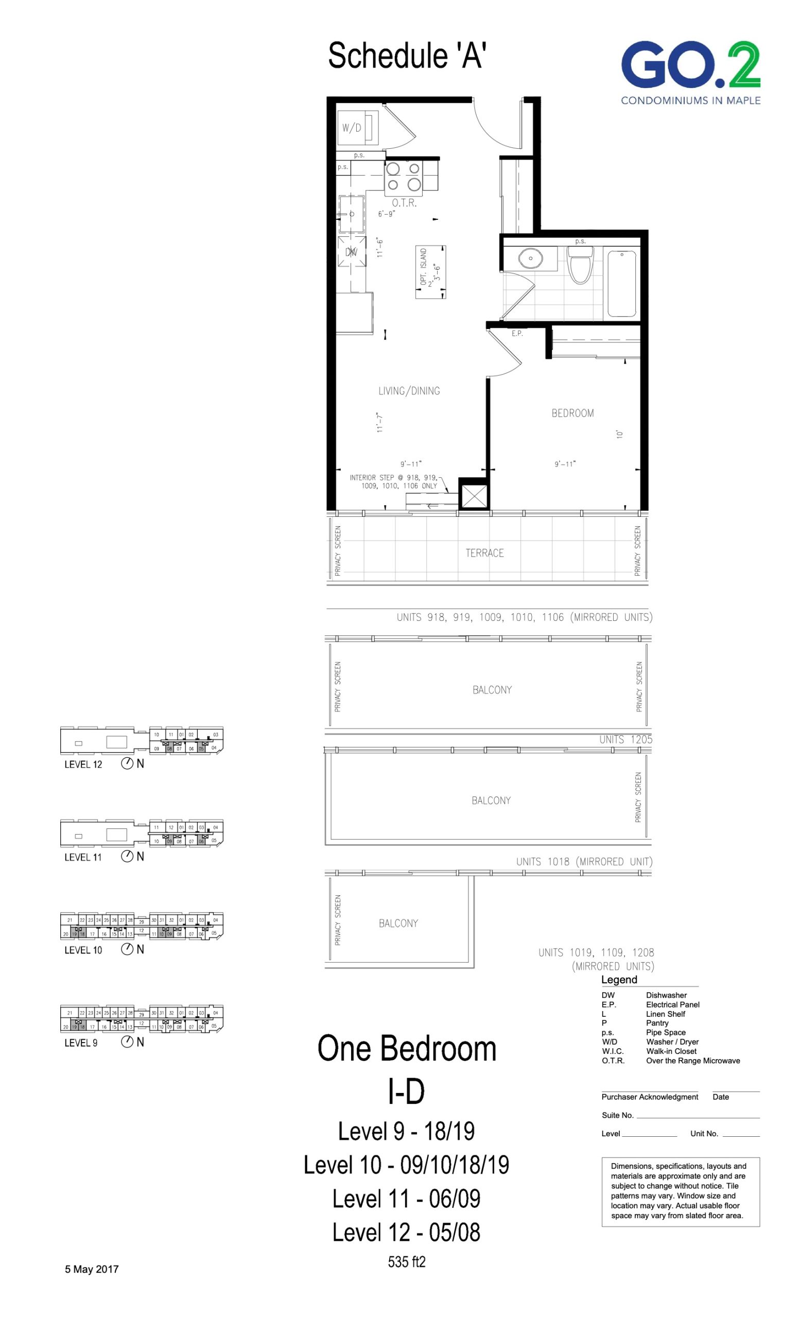 1-D floor plan