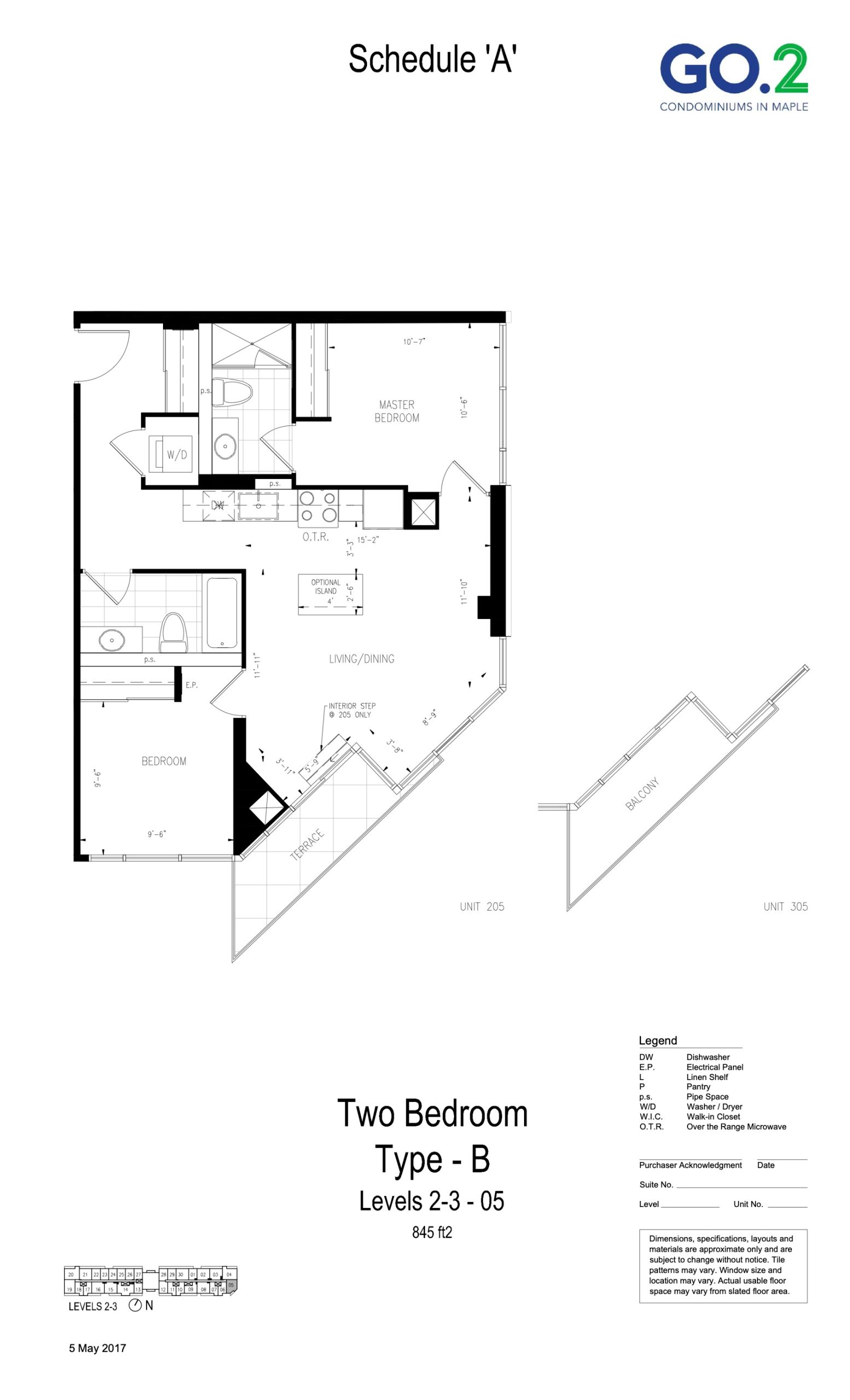 Type-B floor plan