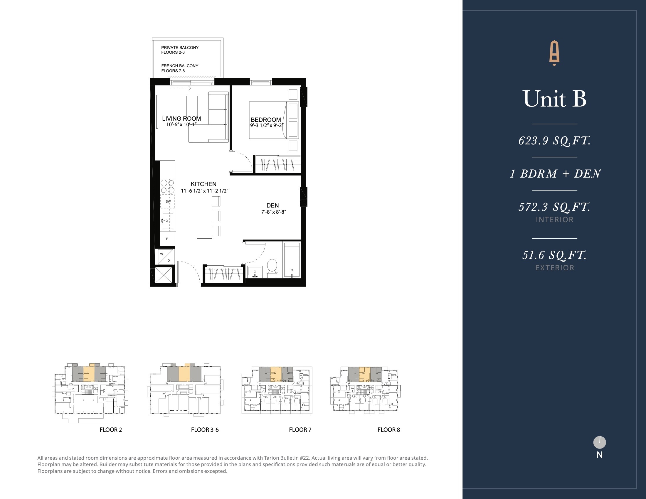 Unit B floor plan