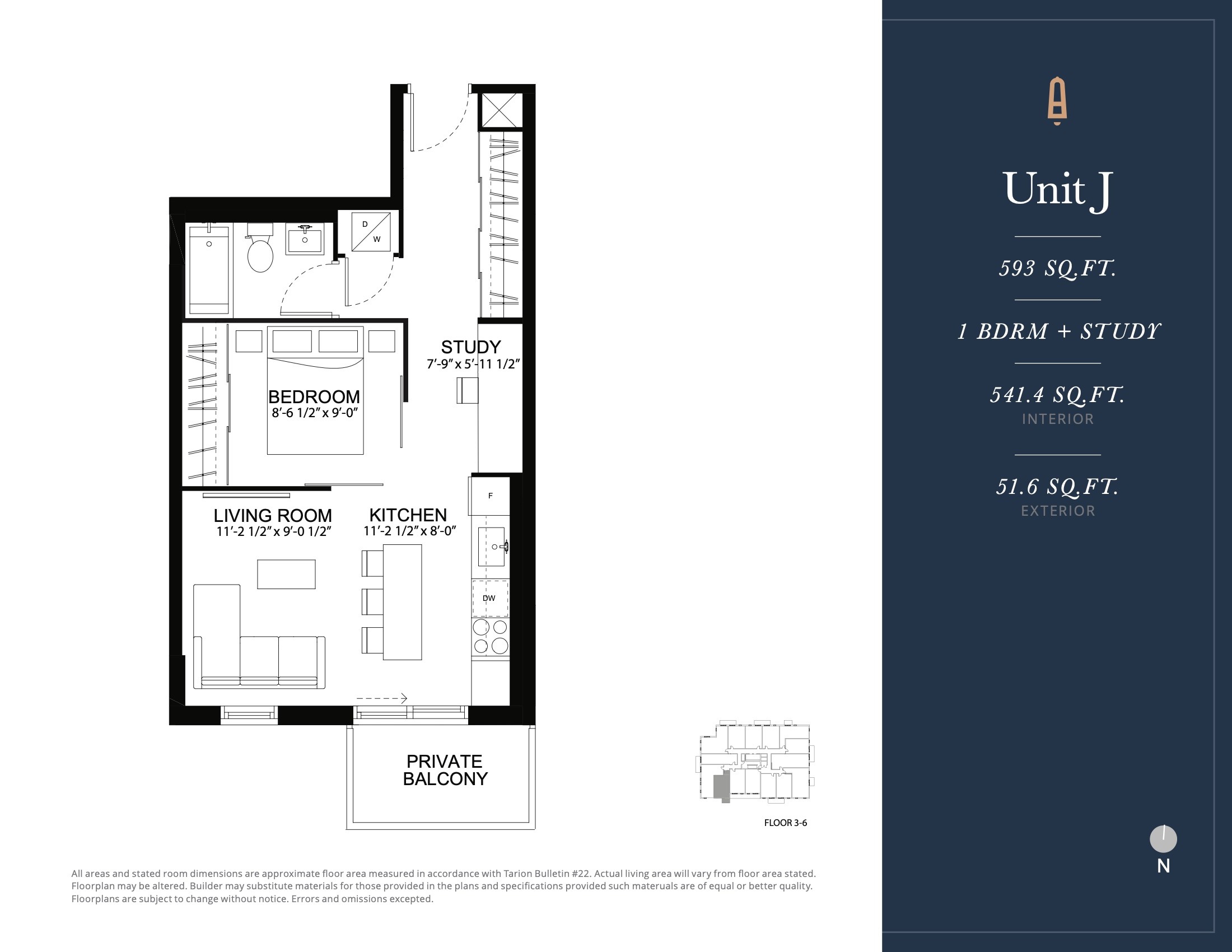Unit J floor plan