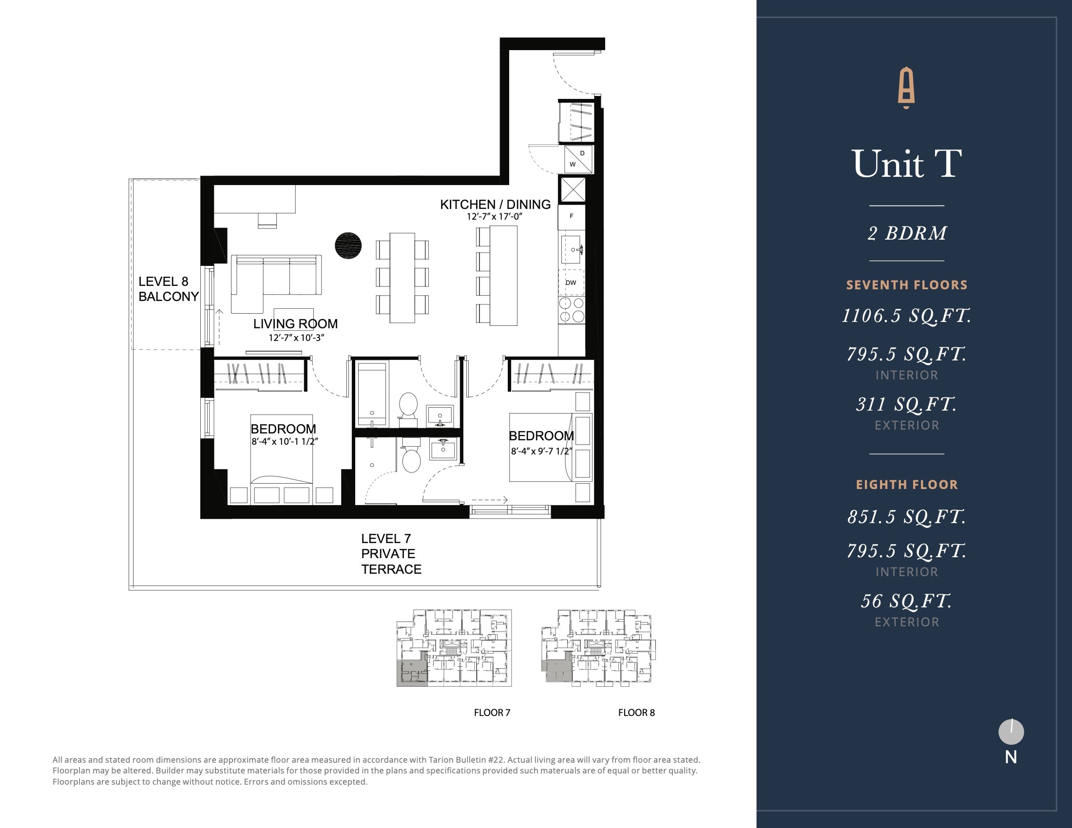 Unit T floor plan
