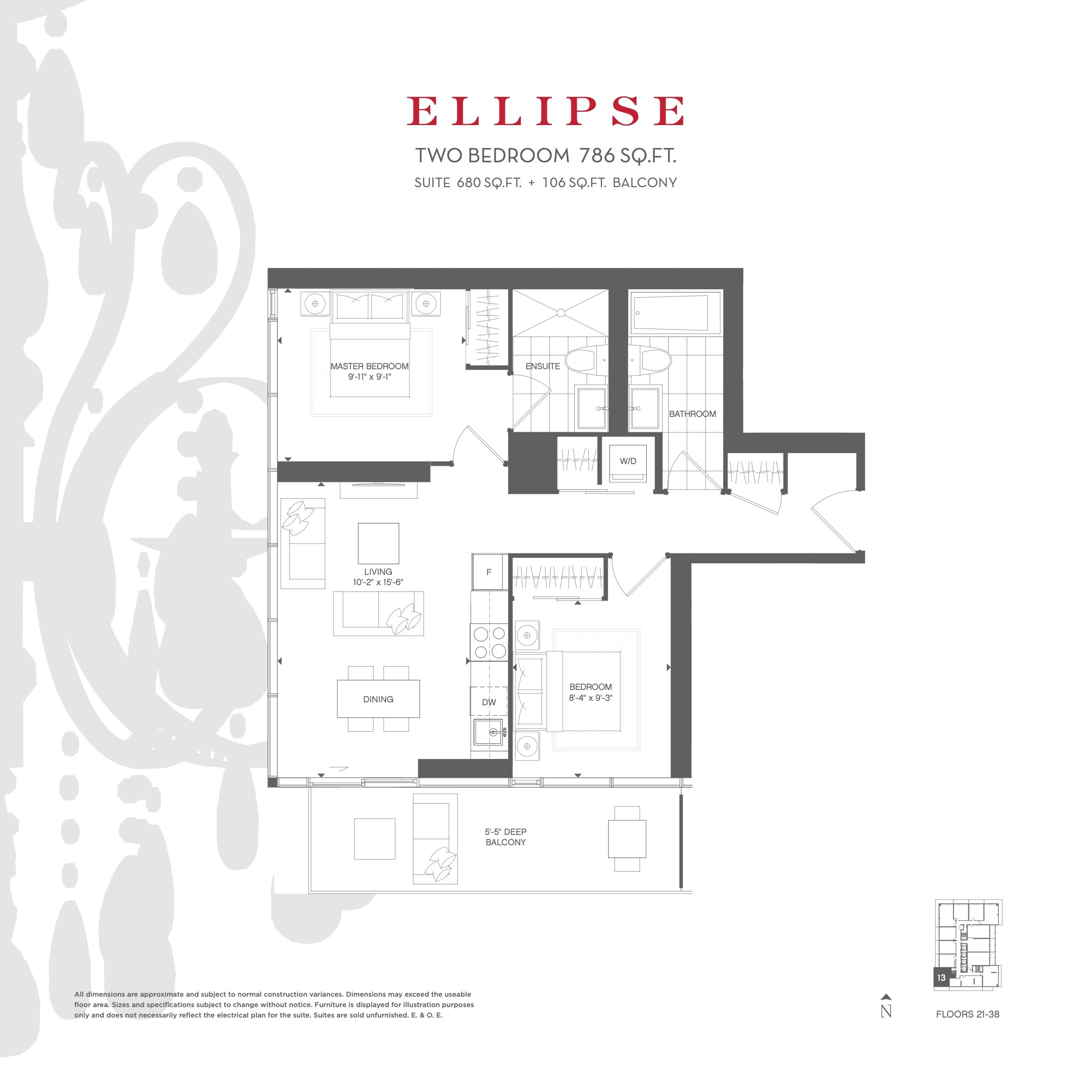 Ellipse floor plan