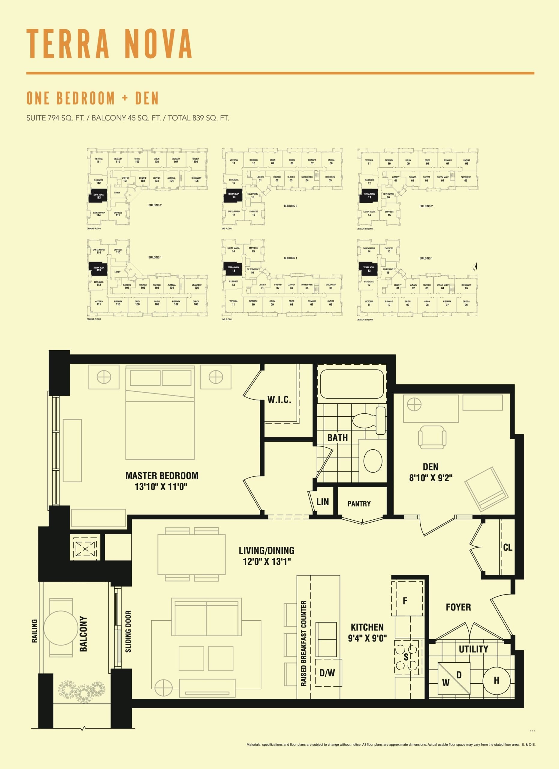 Terra Nova floor plan