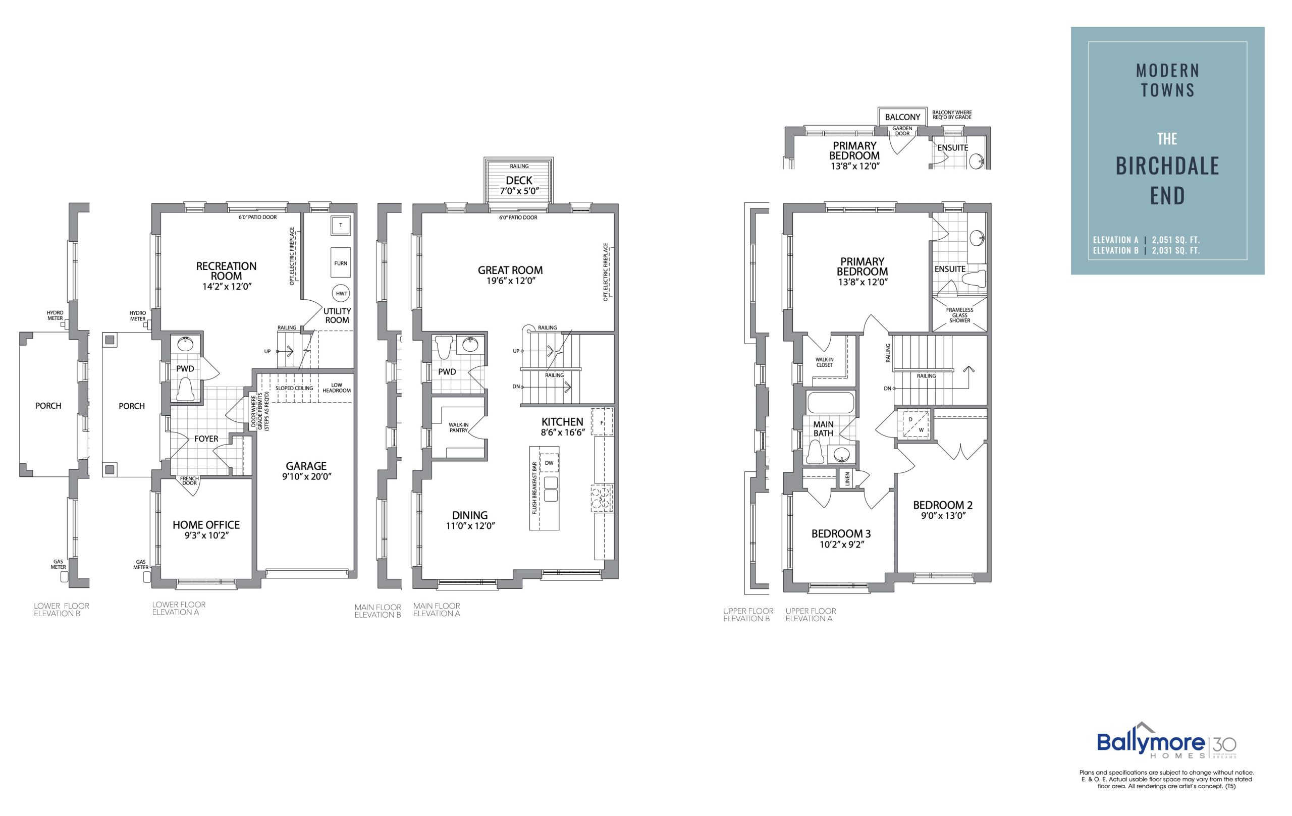 The Birchdale End floor plan