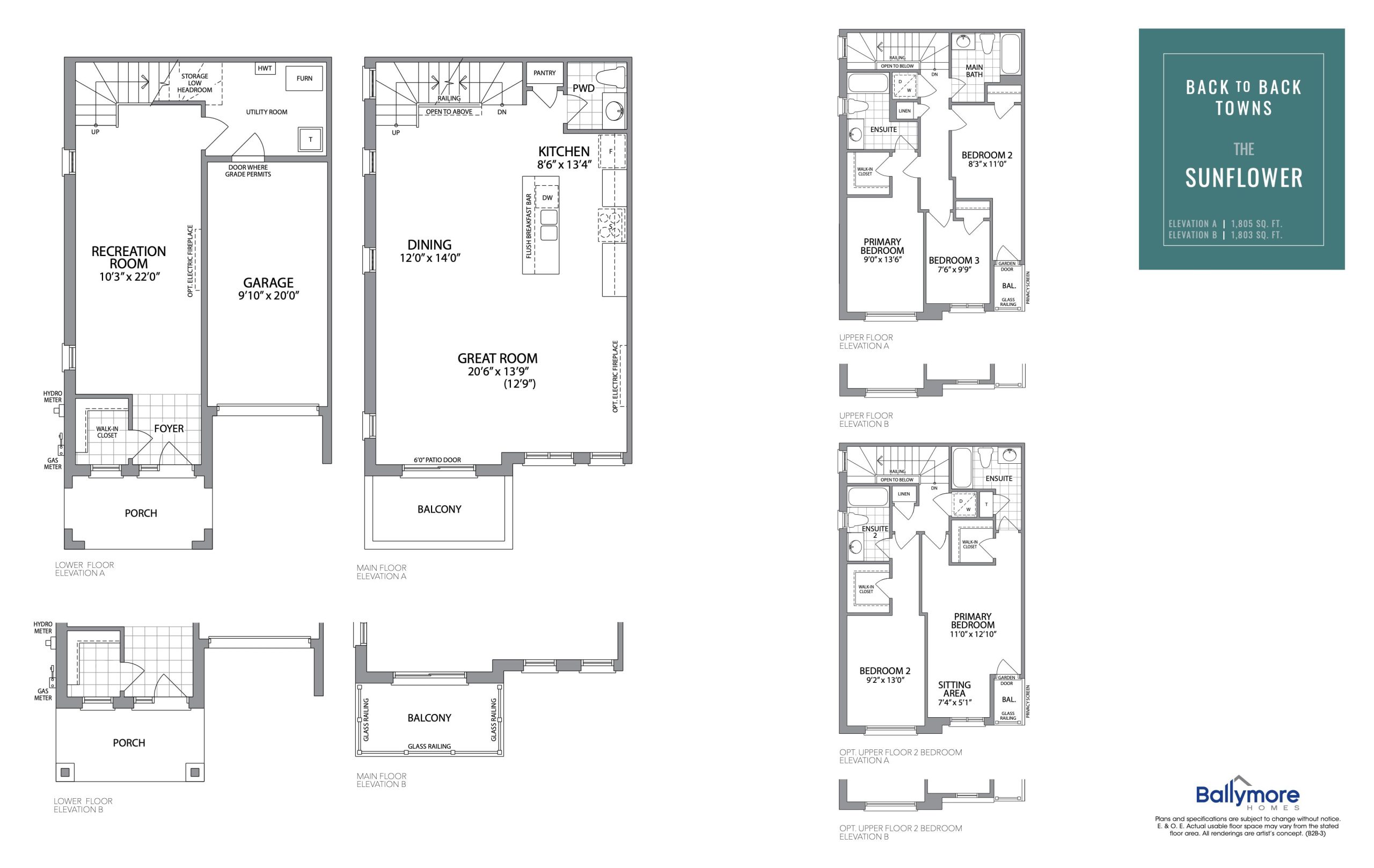 The Sunflower floor plan