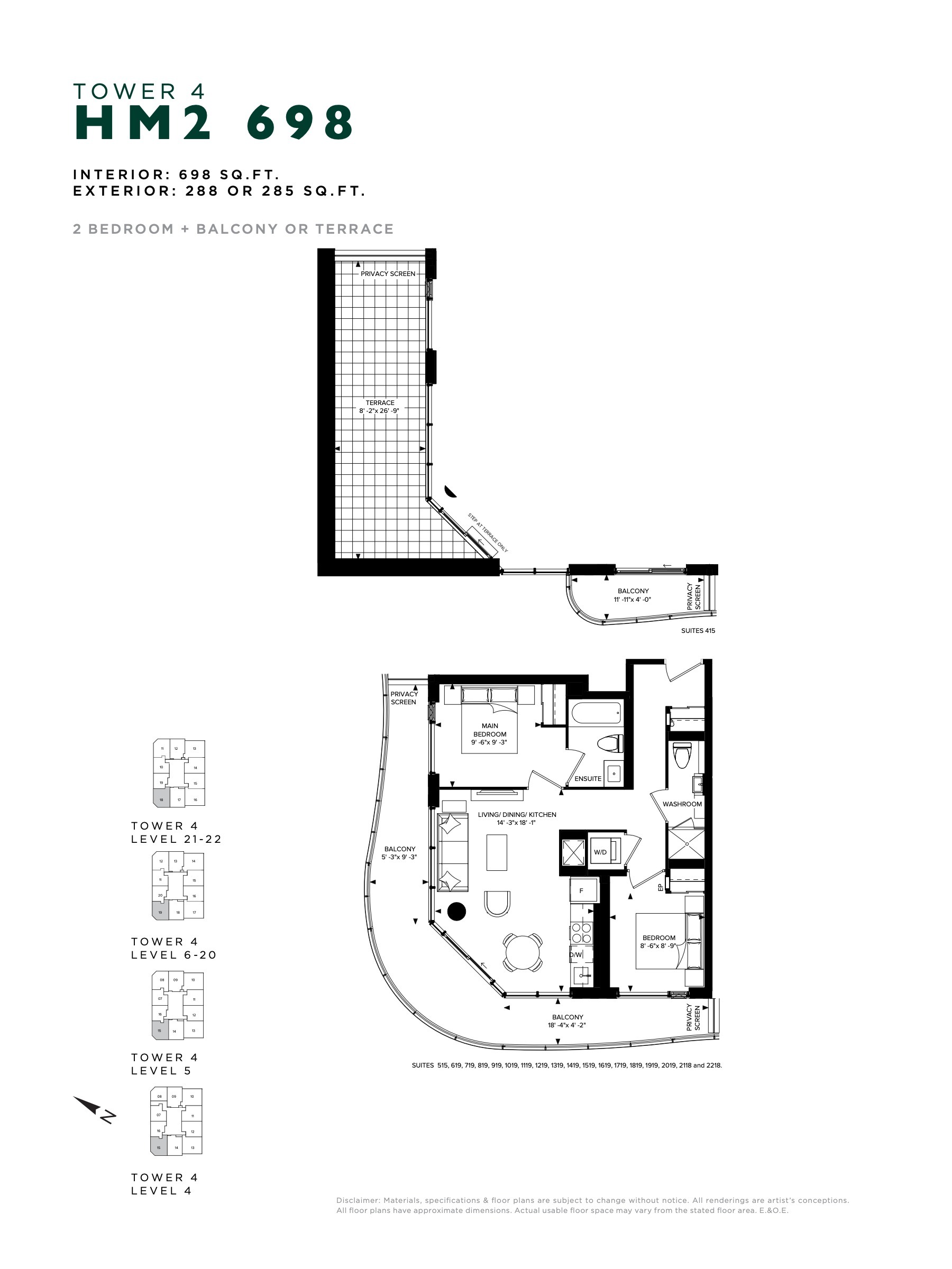 HM2 698 floor plan