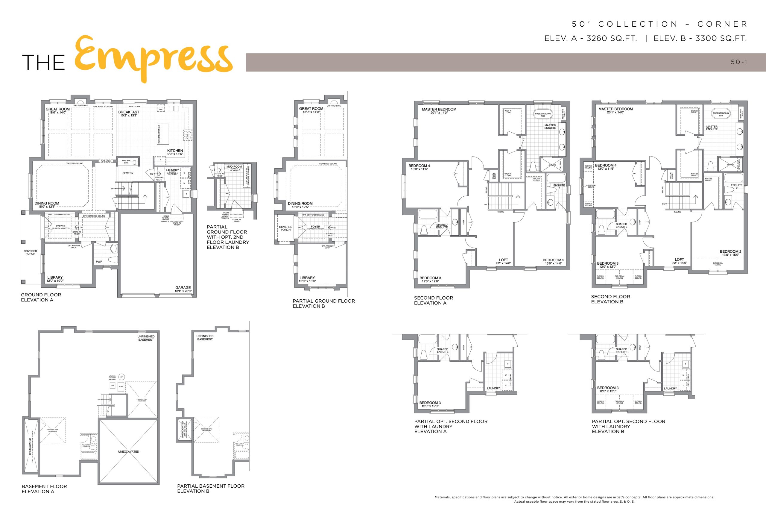 The Empress - 50' Collection floor plan
