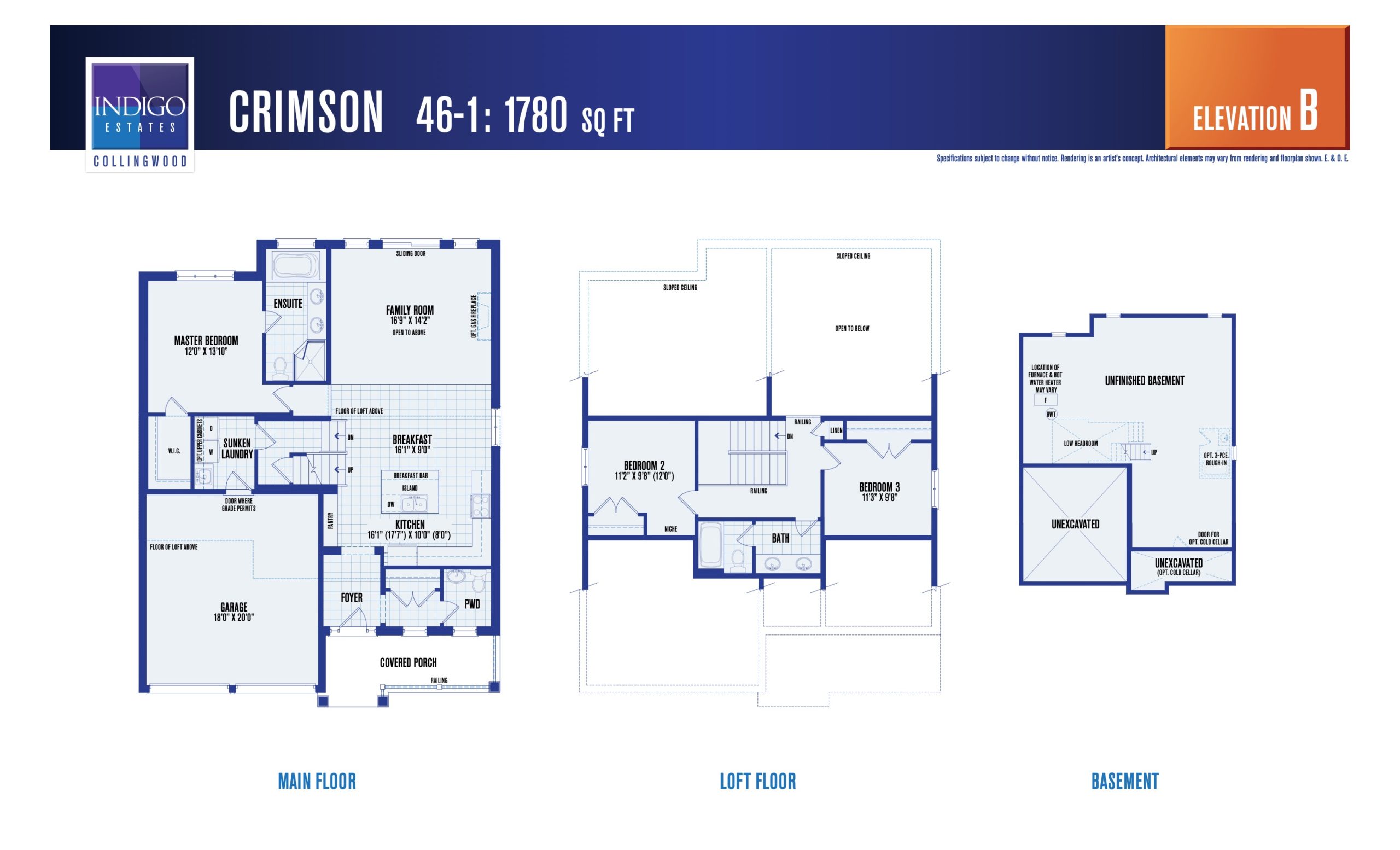 Crimson (Elevation B) floor plan