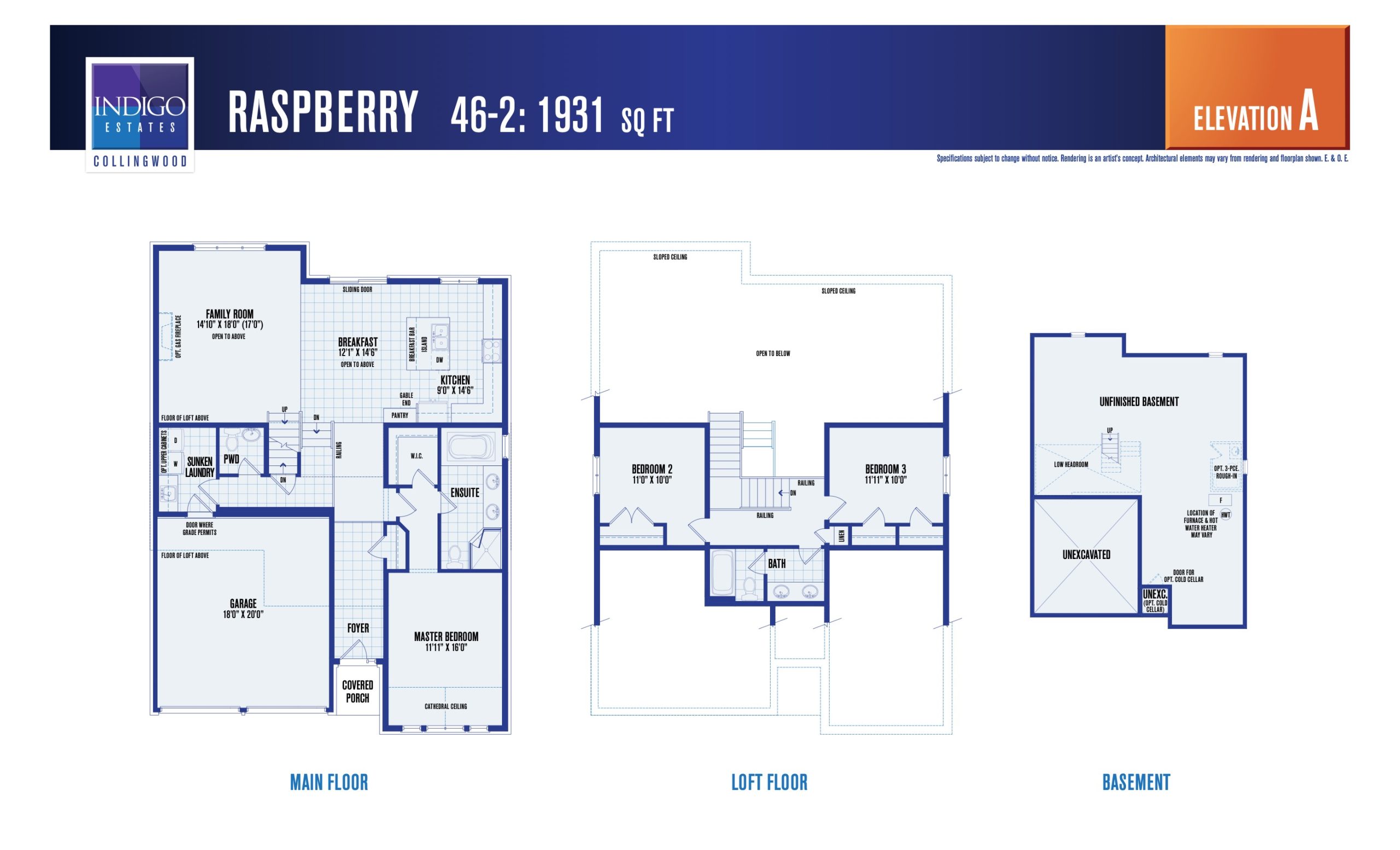 Raspberry (Elevation A) floor plan