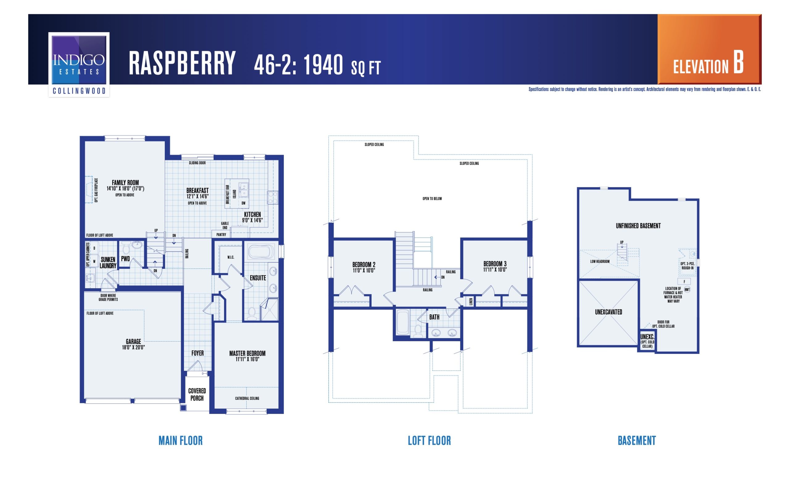 Raspberry (Elevation B) floor plan