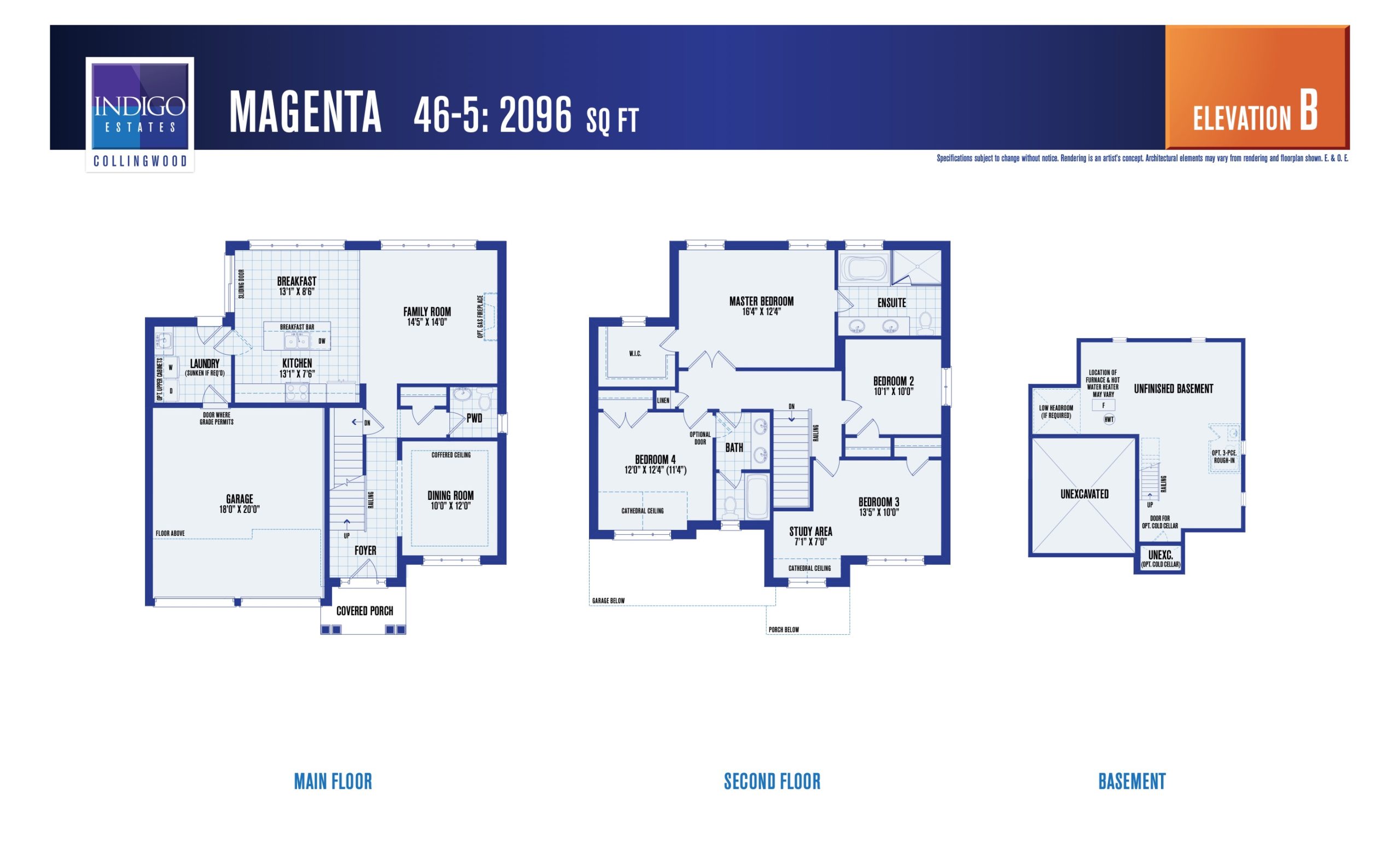 Magenta (Elevation B) floor plan