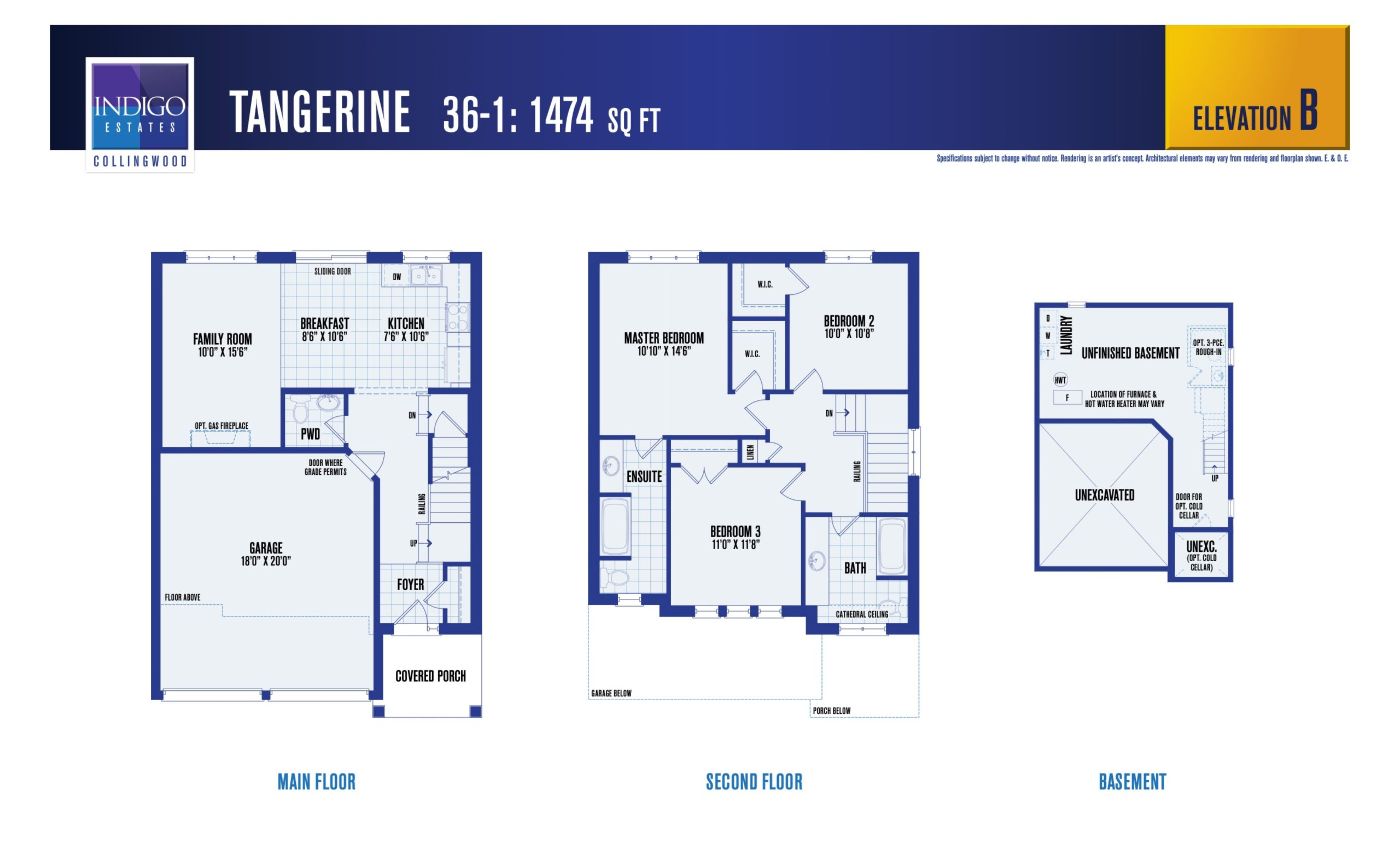 Tangerine (Elevation B) floor plan