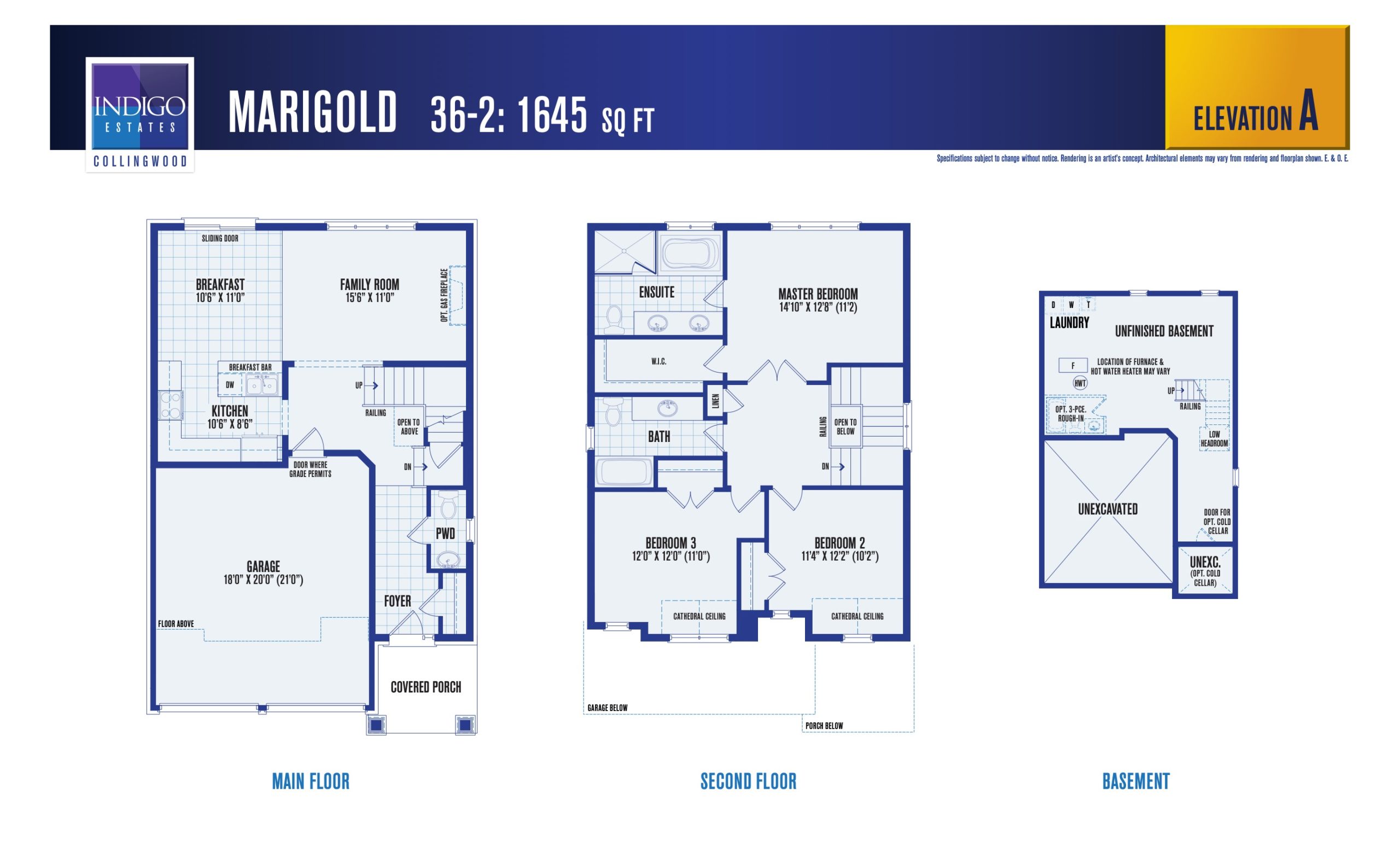 Marigold (Elevation A) floor plan