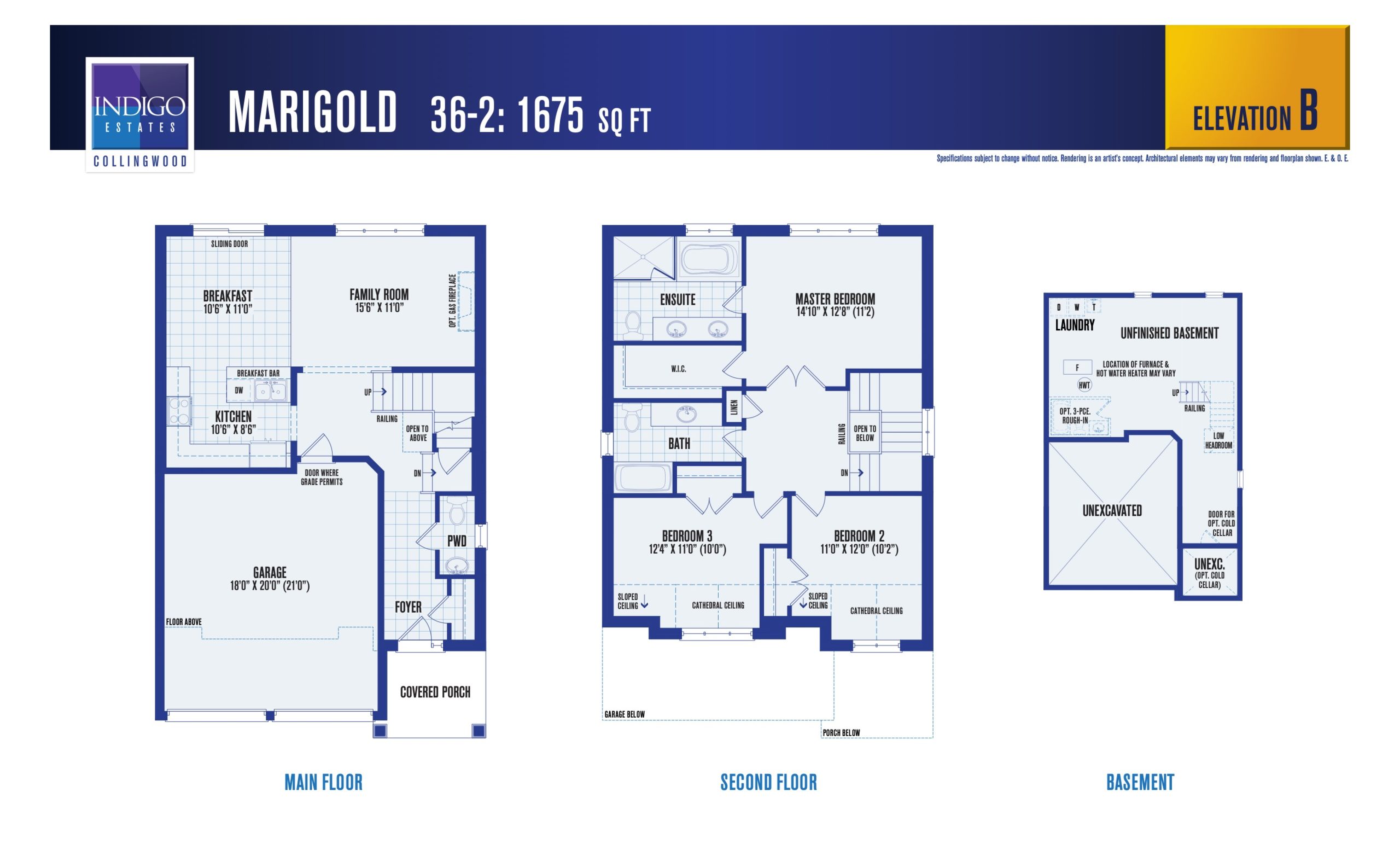 Marigold (Elevation B) floor plan