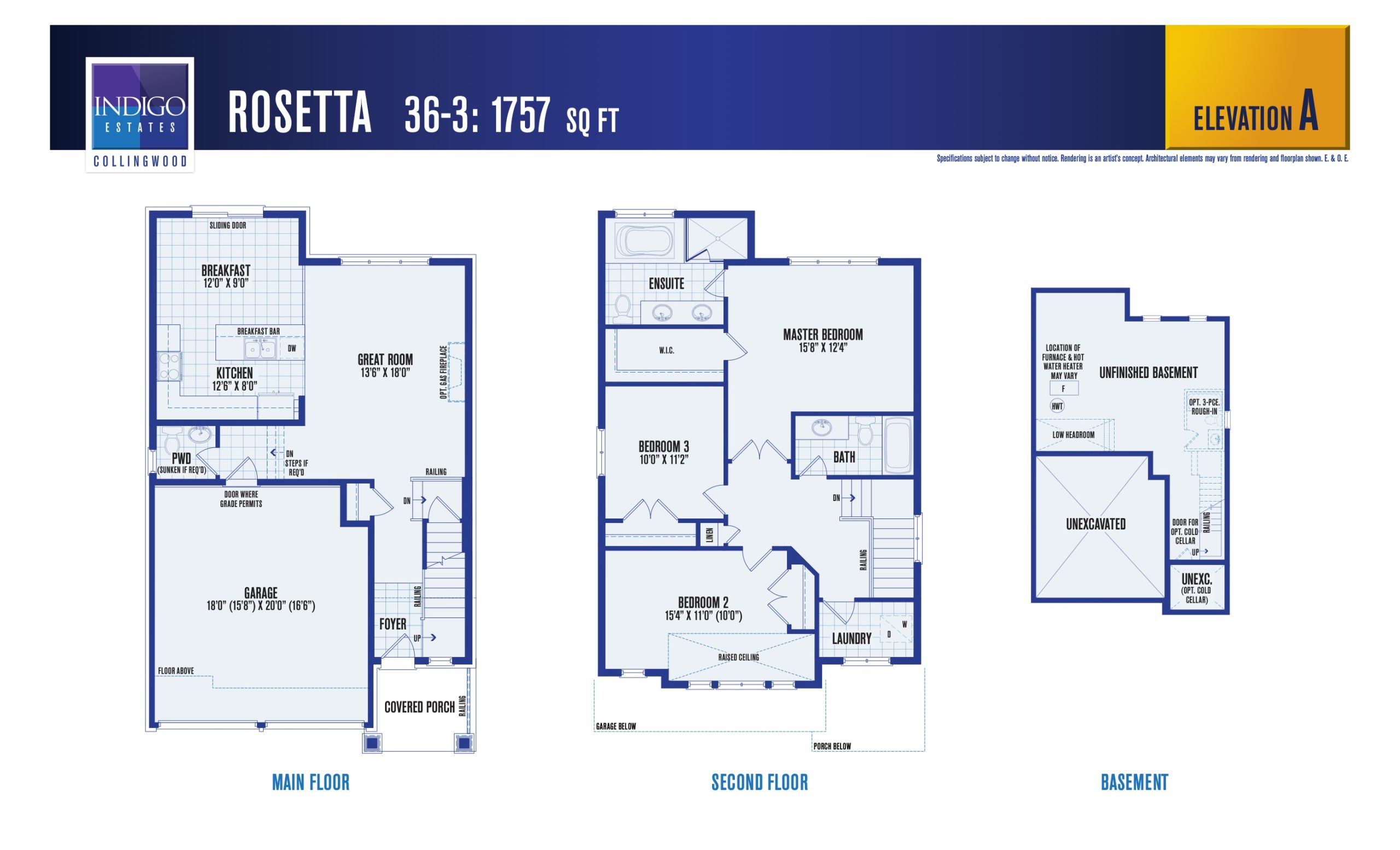 Rosetta (Elevation A) floor plan