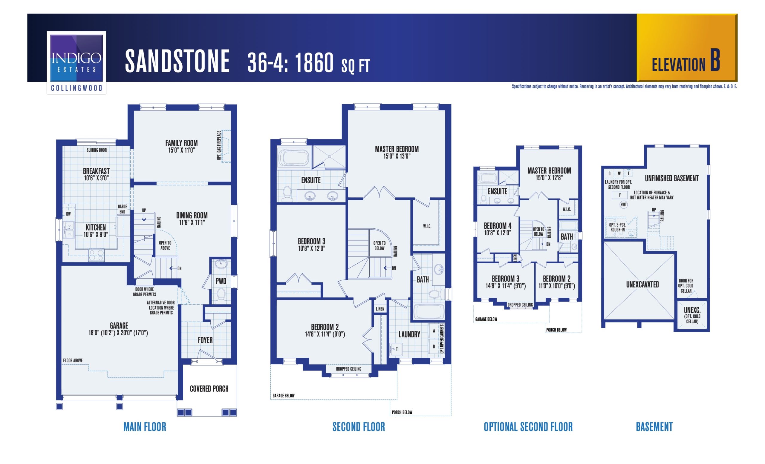 Sandstone (Elevation B) floor plan
