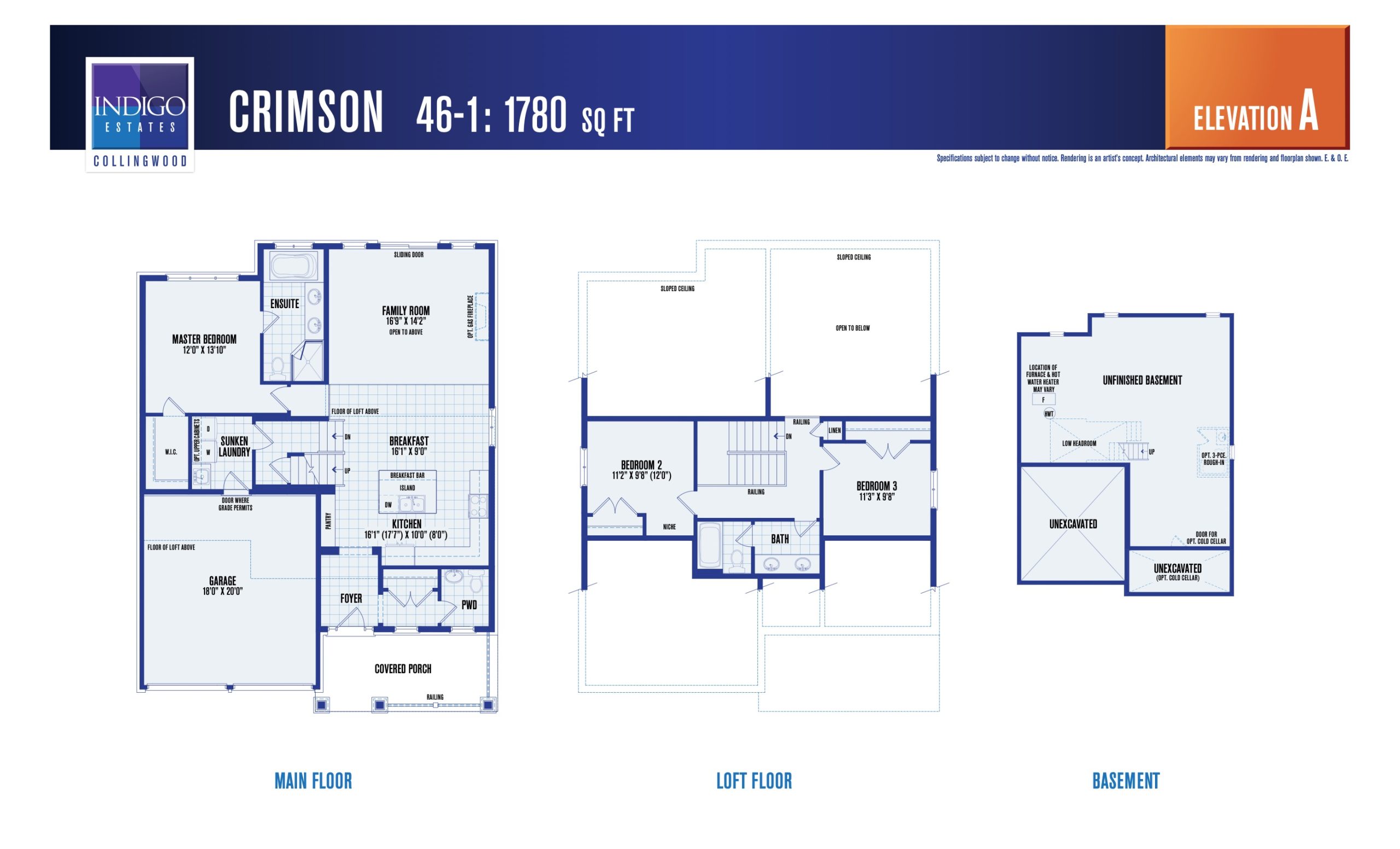 Crimson (Elevation A) floor plan