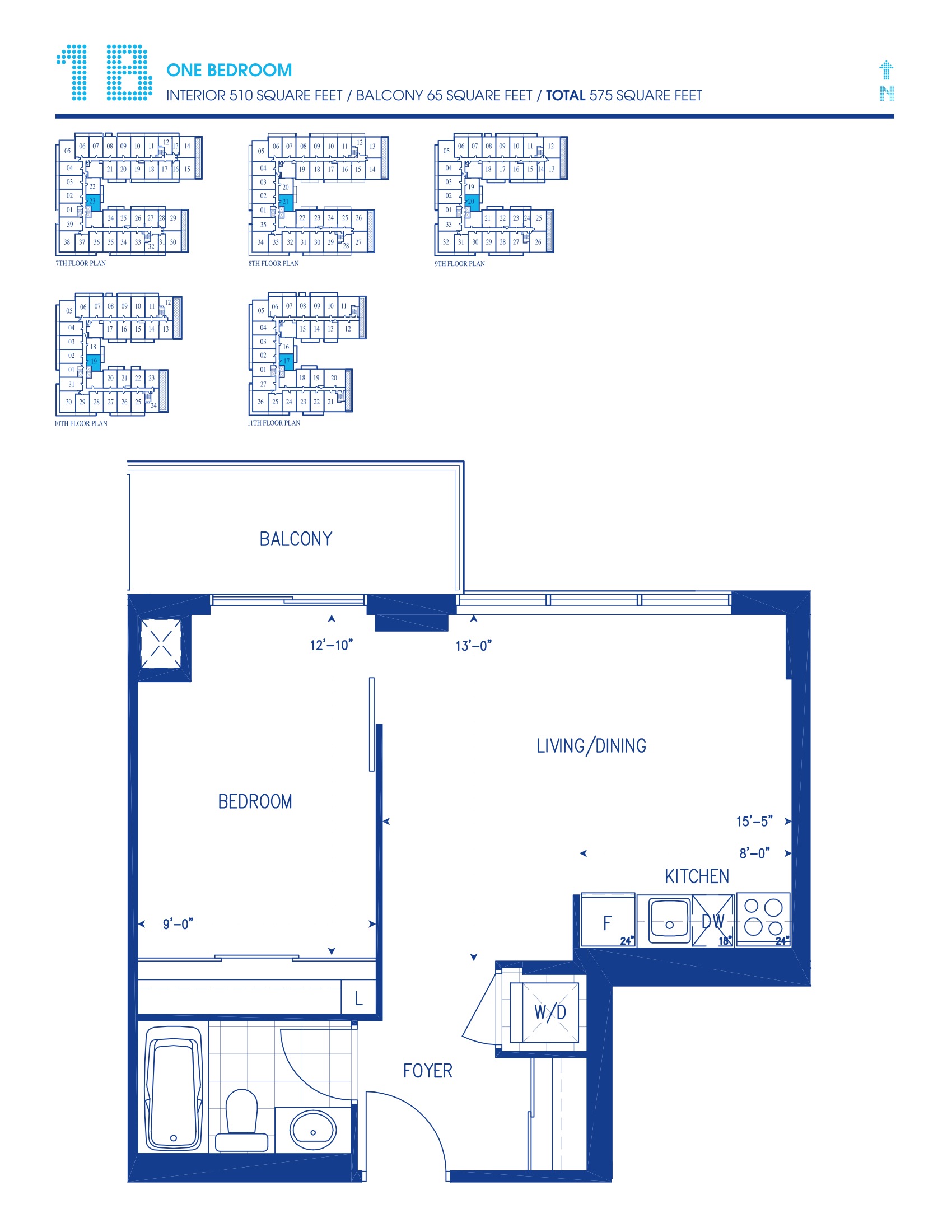 1B floor plan